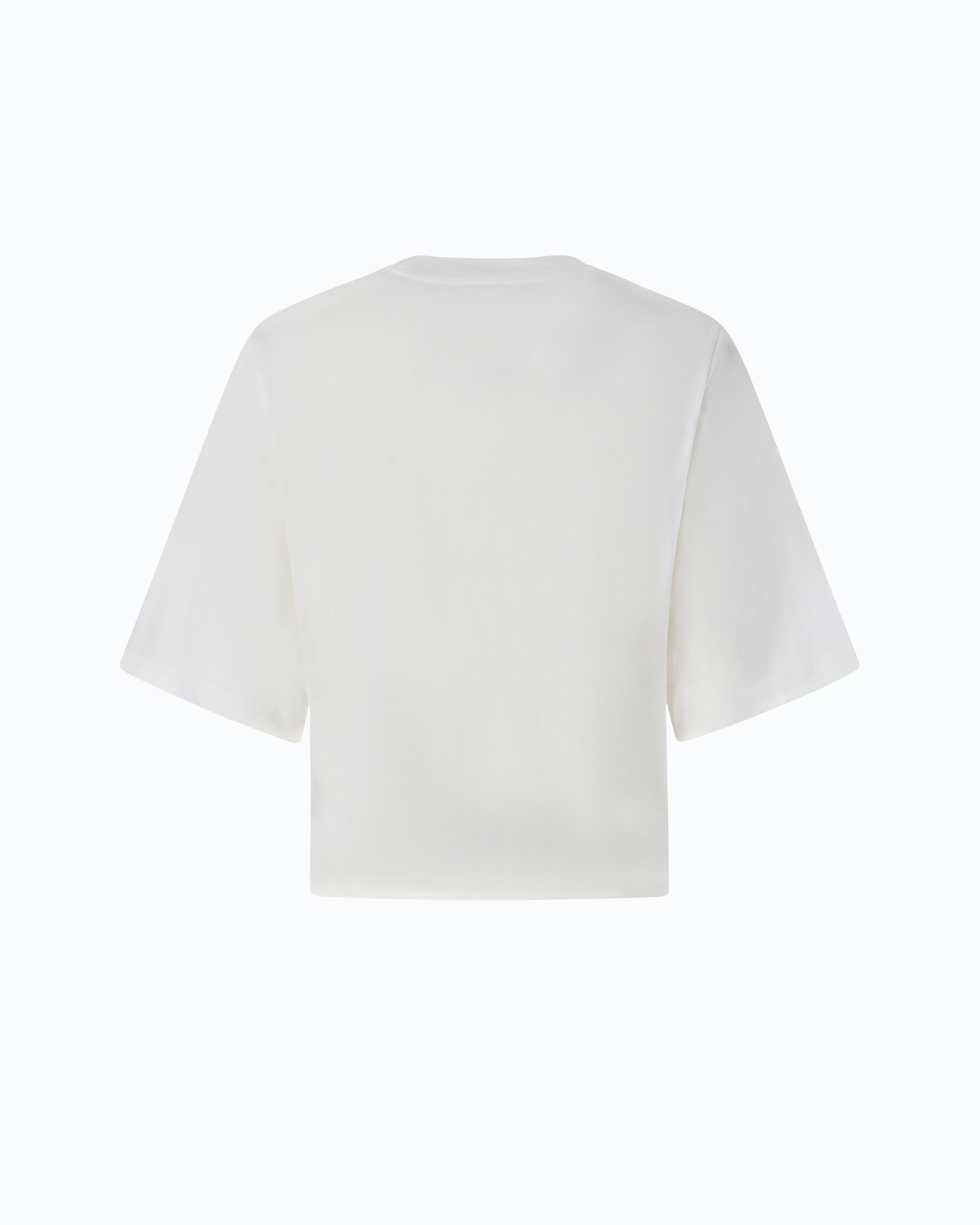 Wide-sleeved T-shirt with Love Birds logo PINKO White