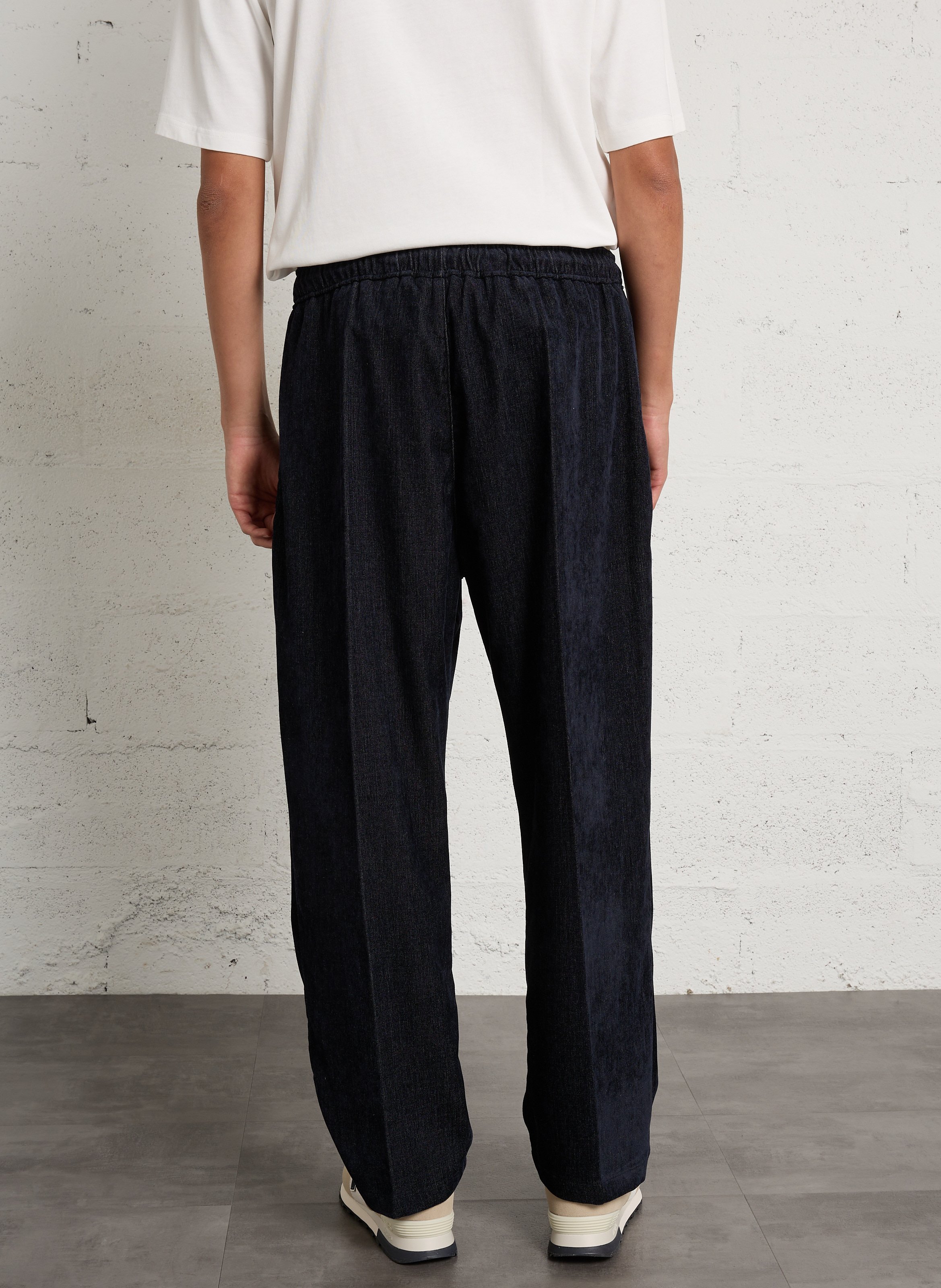 Pantalon large en velours IMPERIAL Bleu