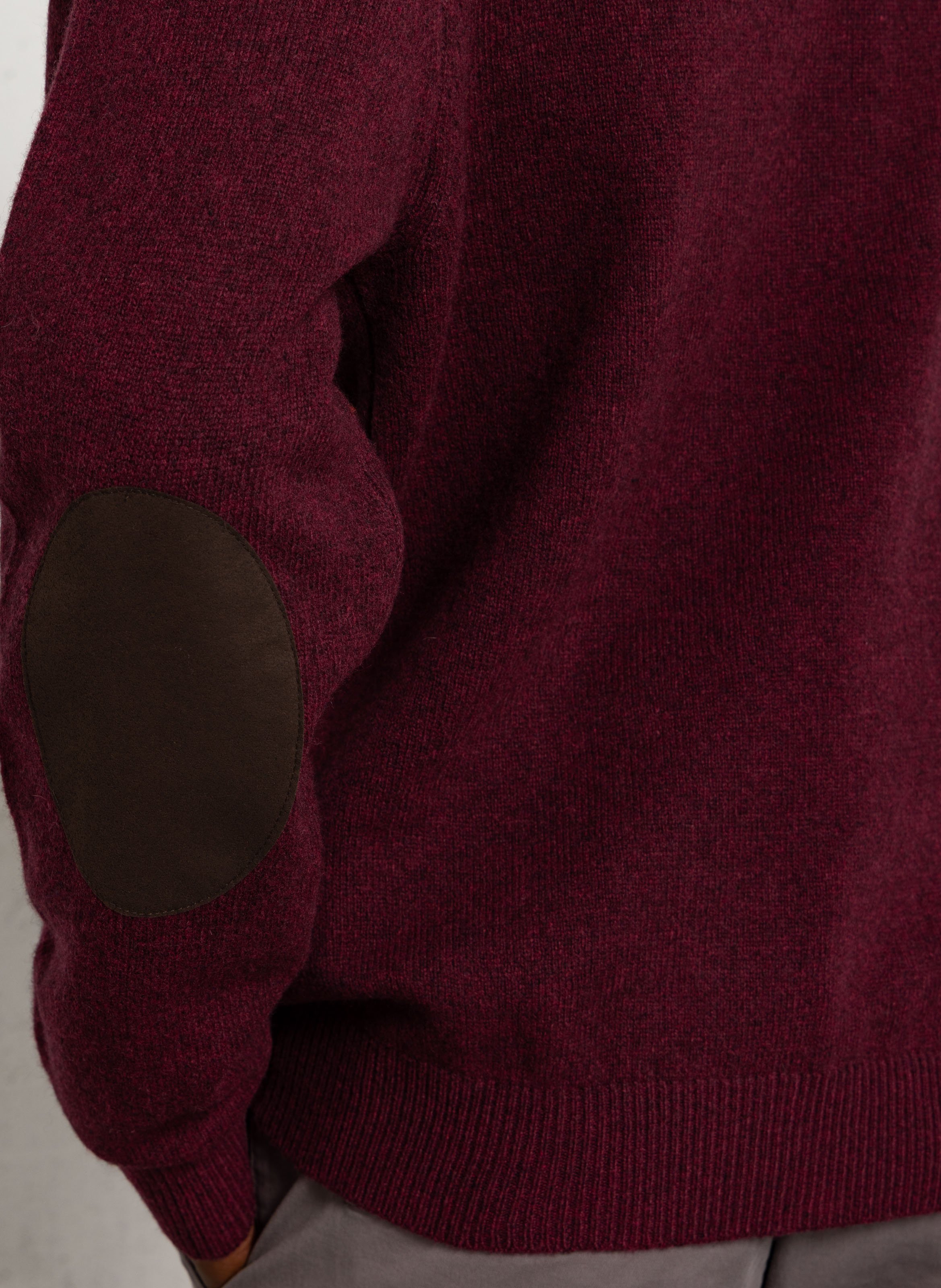 Pull droit col camionneur en laine HACKETT Rouge
