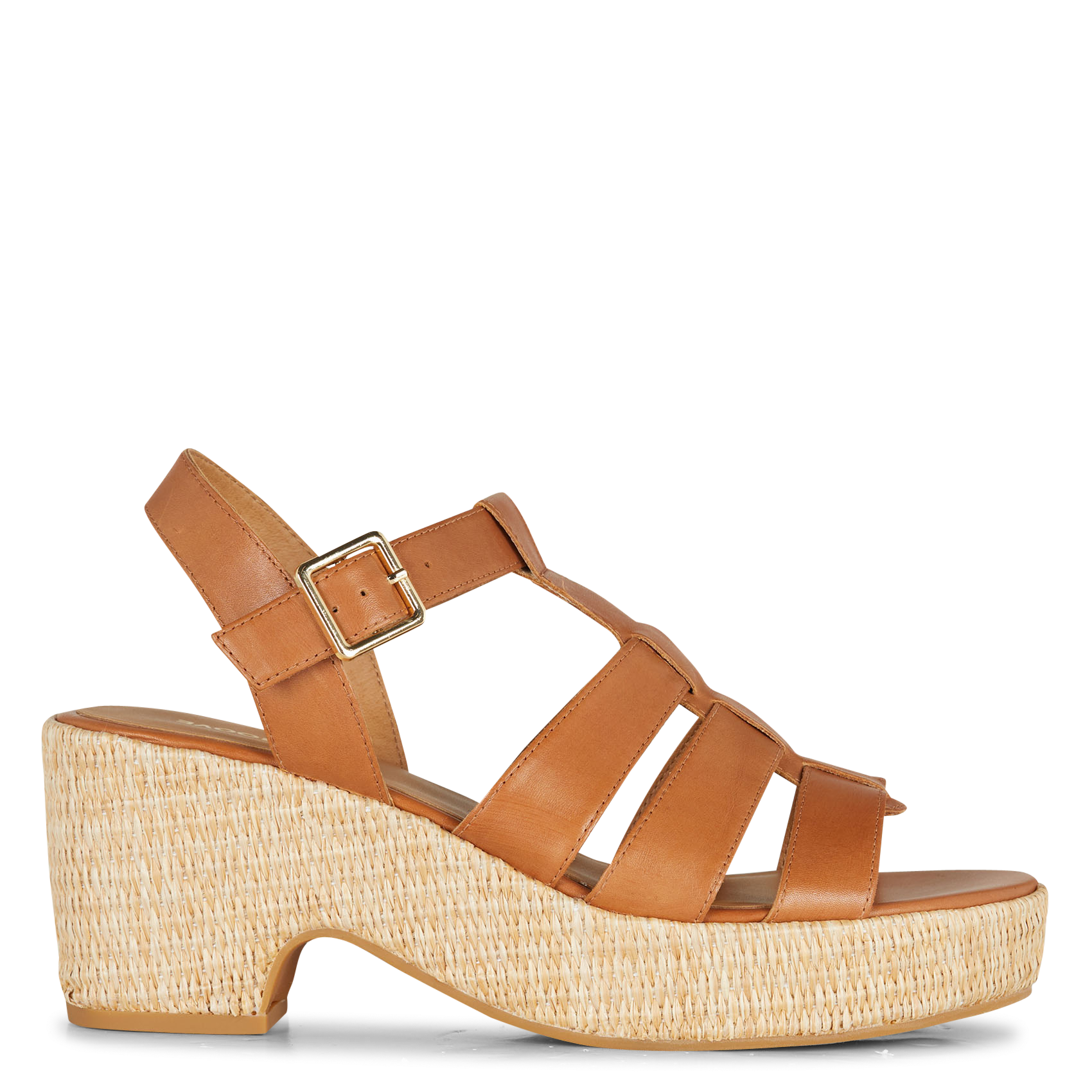 Sandales à talon en cuir SCHMOOVE Marron