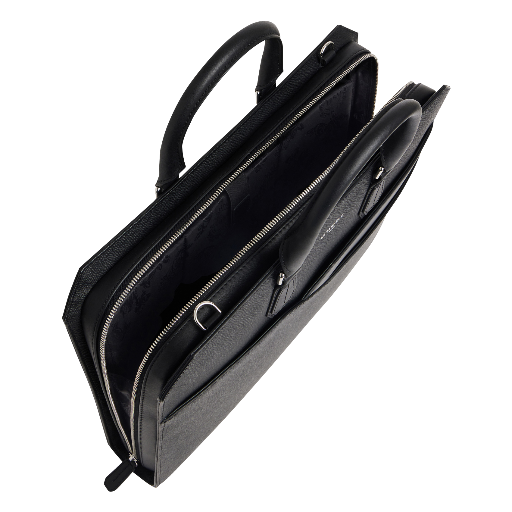 Leather document holder LE TANNEUR Black