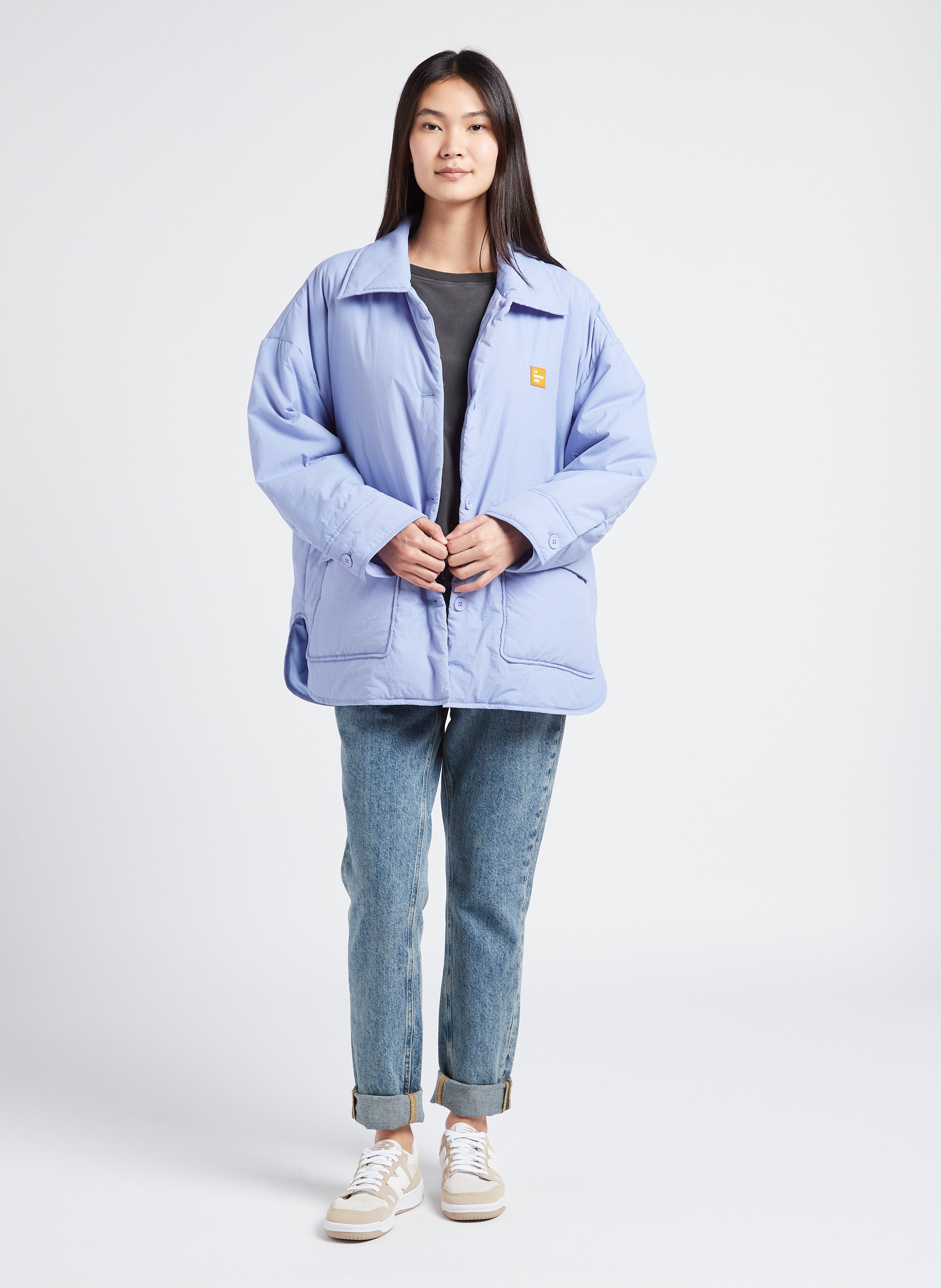 Oversized T-shirt met ronde hals | katoenblend Zwart