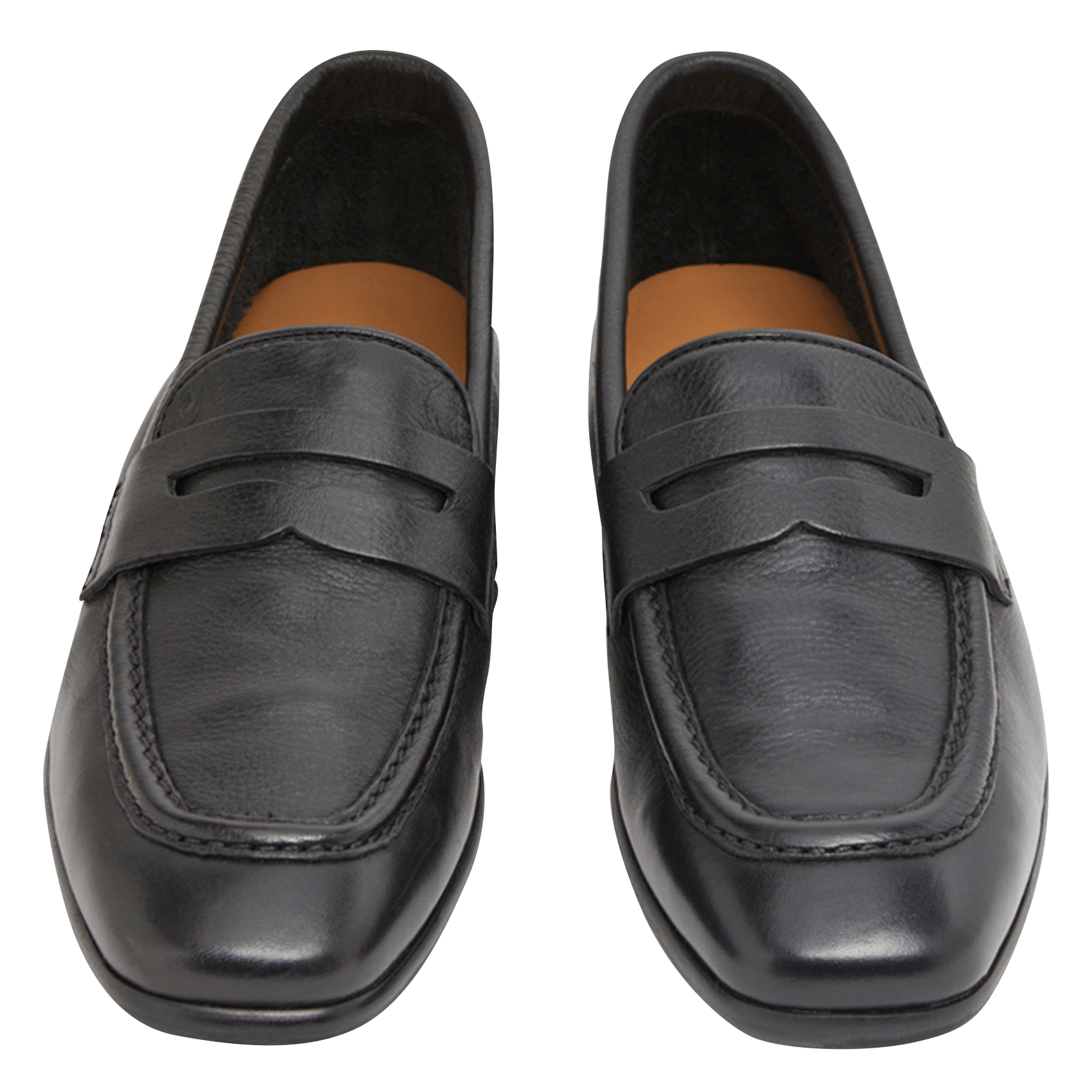 Flache Ledermokassins JONAK Schwarz