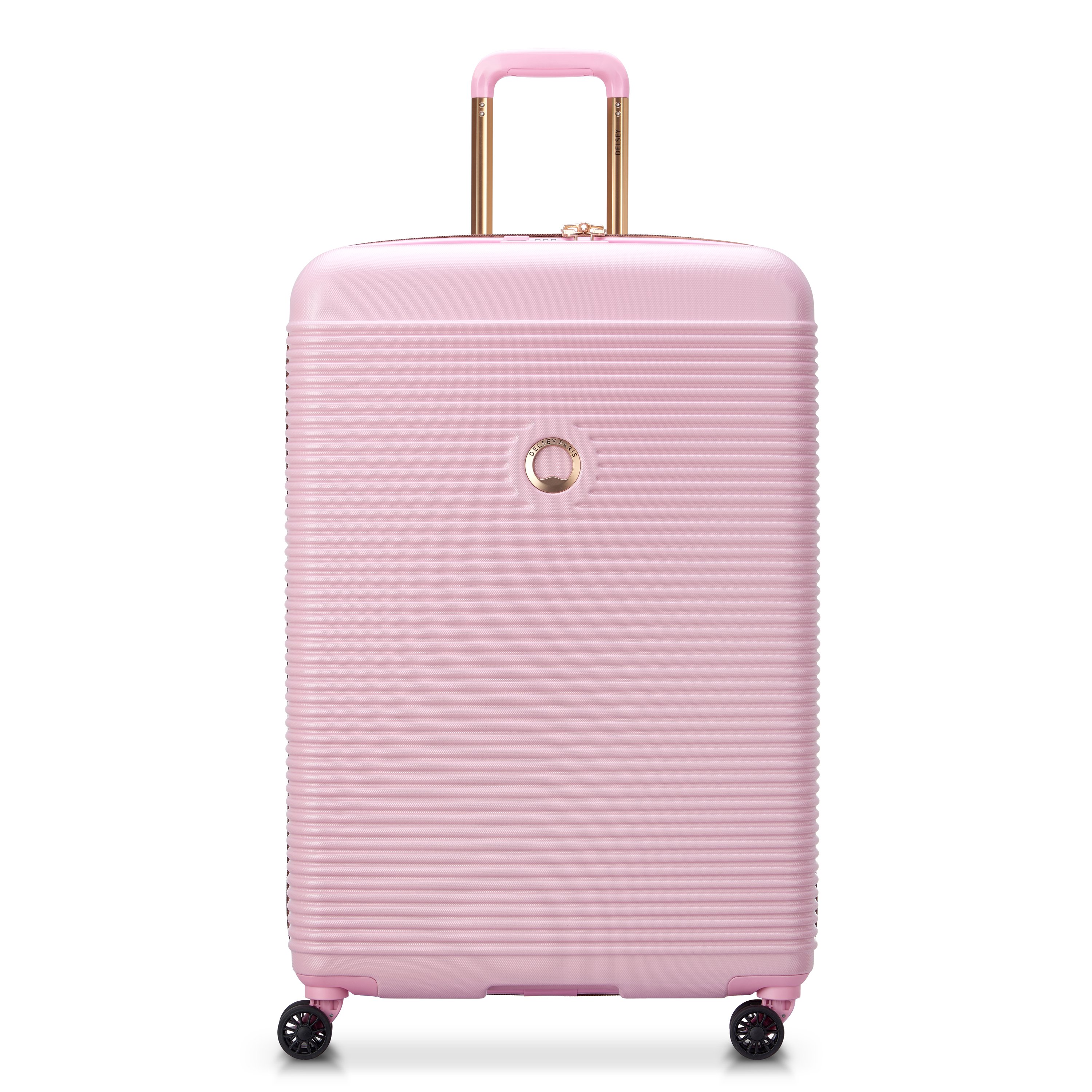 Rigid hold suitcase Pink