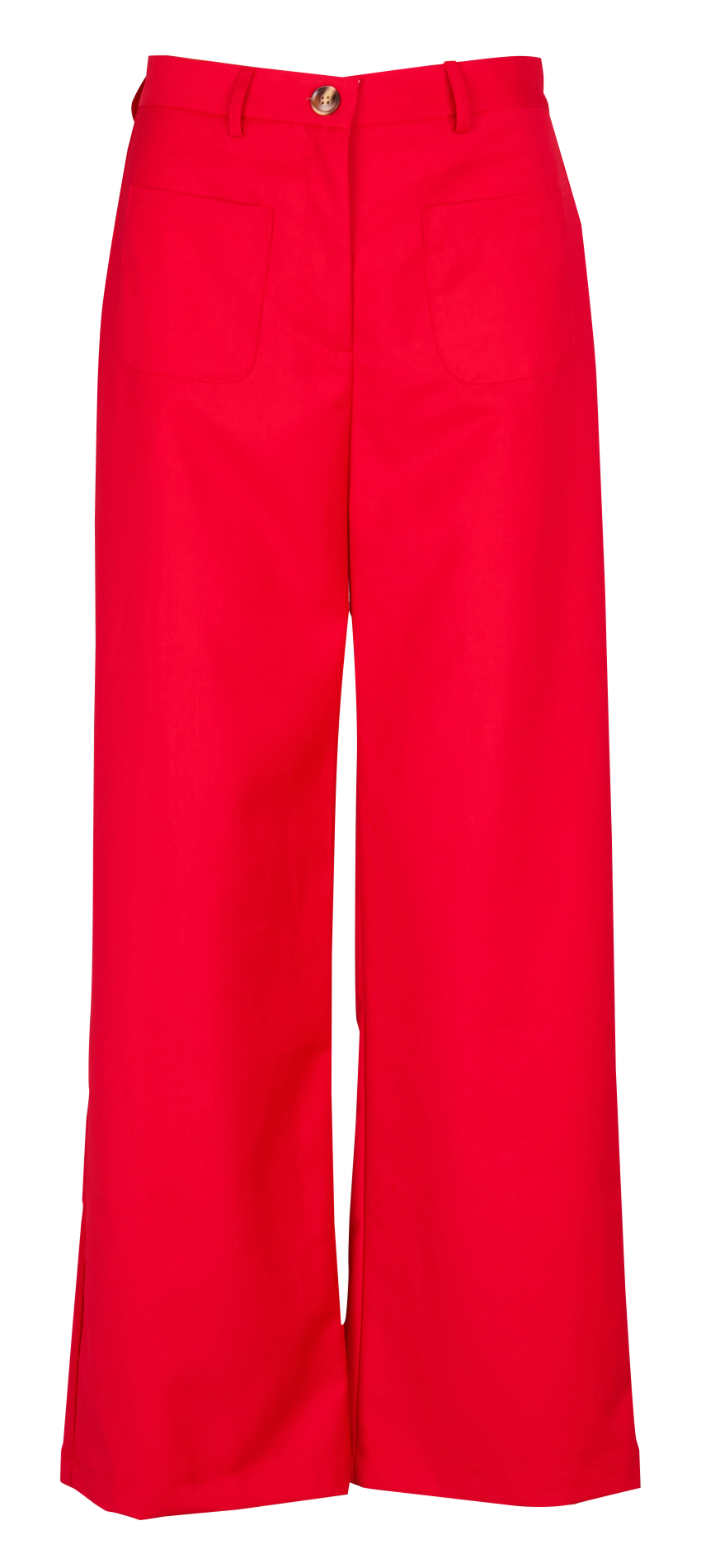 Pantalon droit en coton mélangé SONNY Rouge