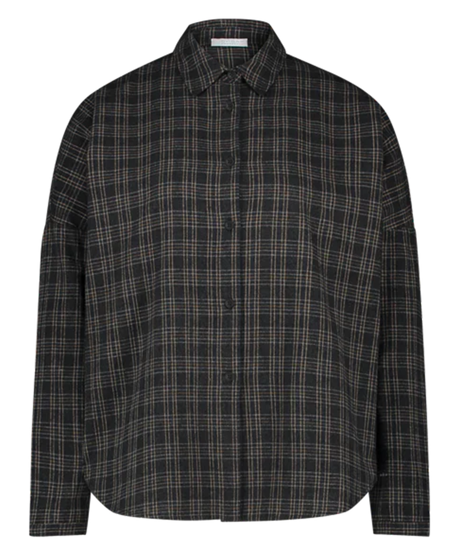 Chemise ample imprimée en coton mélangé BY BAR Gris