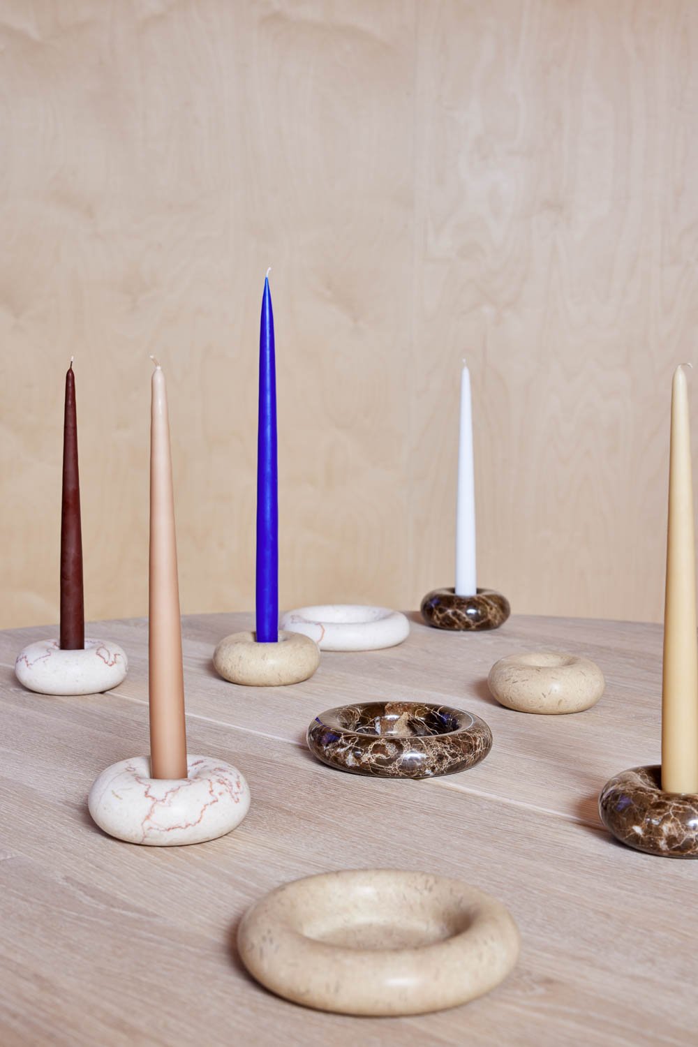 Marble candle holder OYOY LIVING DESIGN Beige