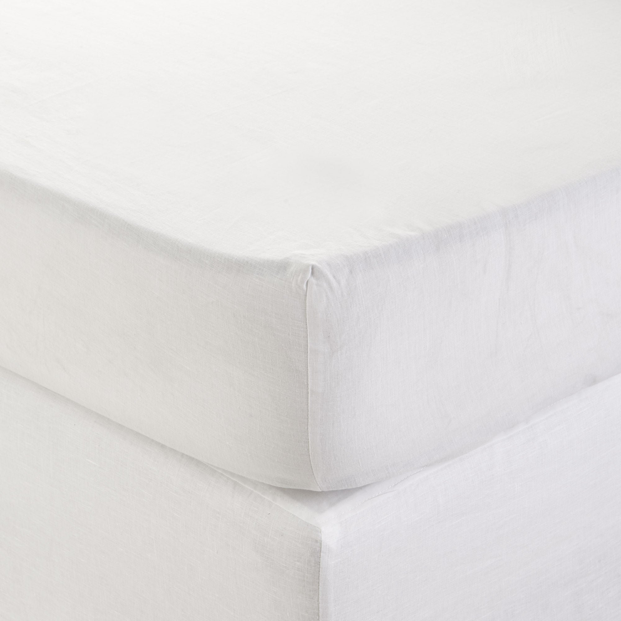 LOU - Cotton fitted sheet MADURA White