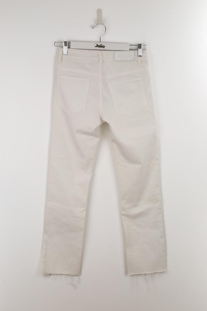 Cotton straight jeans ACNE STUDIOS - Seconde Main White