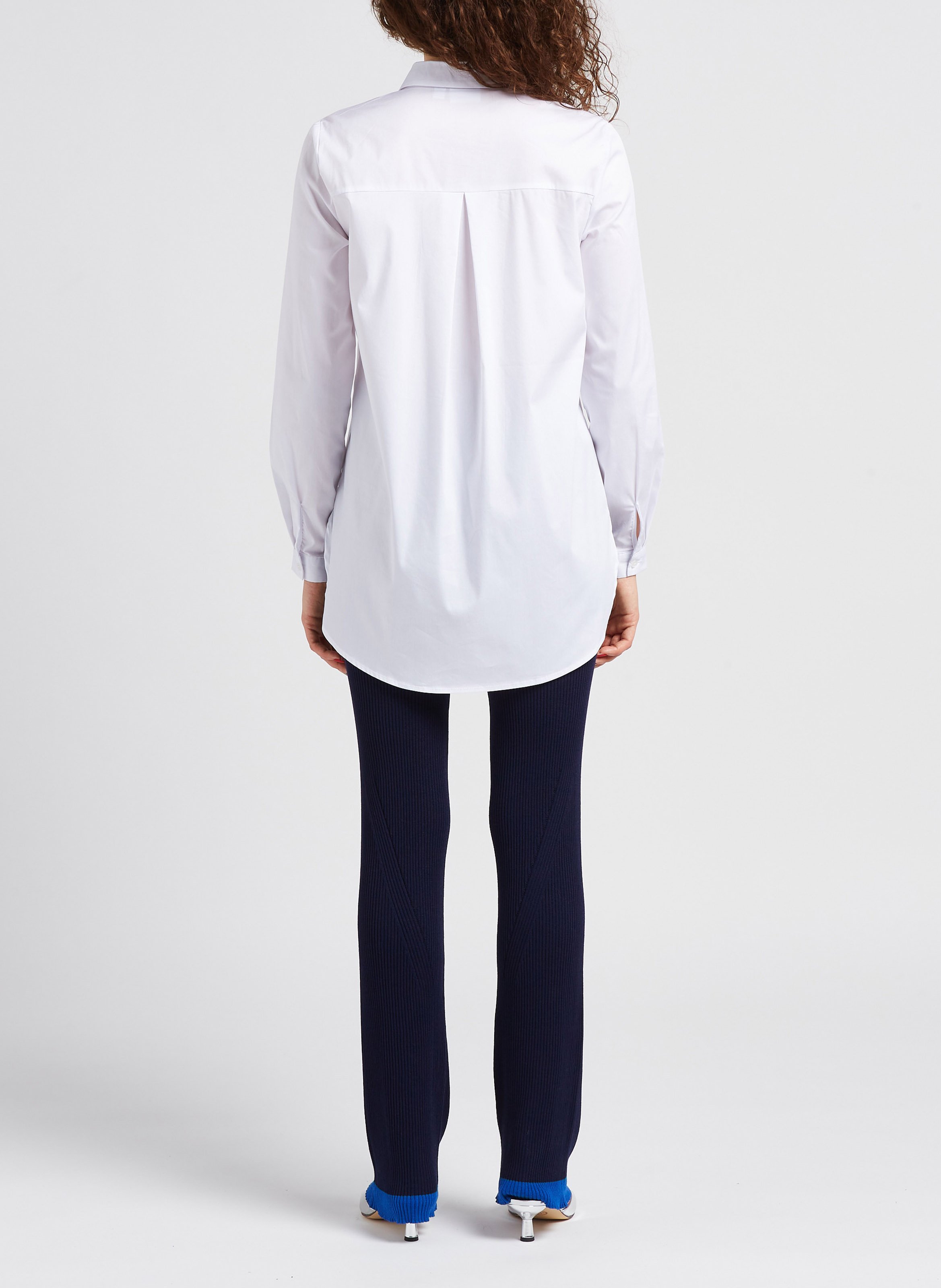 Gerippte Leggings mit geradem Schnitt SECOND FEMALE Blau