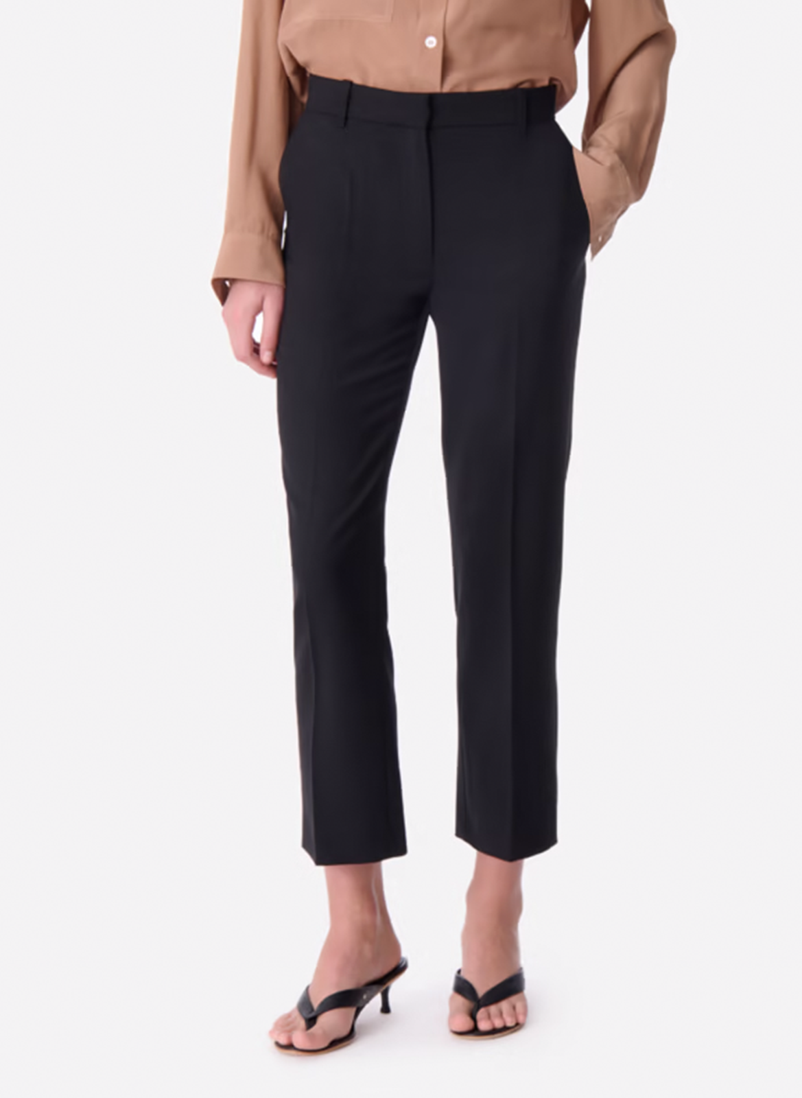 Mid-waist straight-leg pants VANESSA BRUNO Black