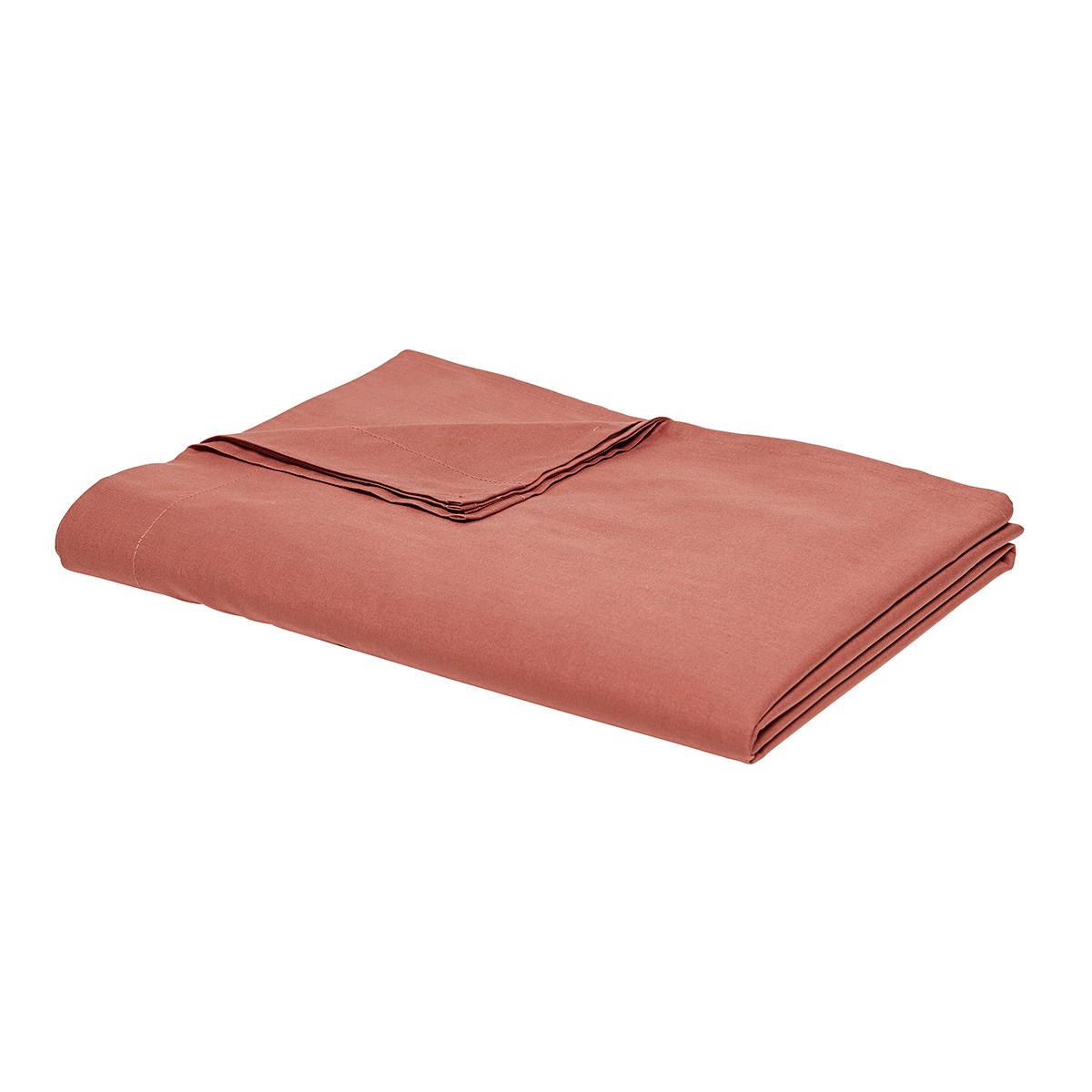 Flat sheet for bed in plain cotton TODAY LINGE DE MAISON Red