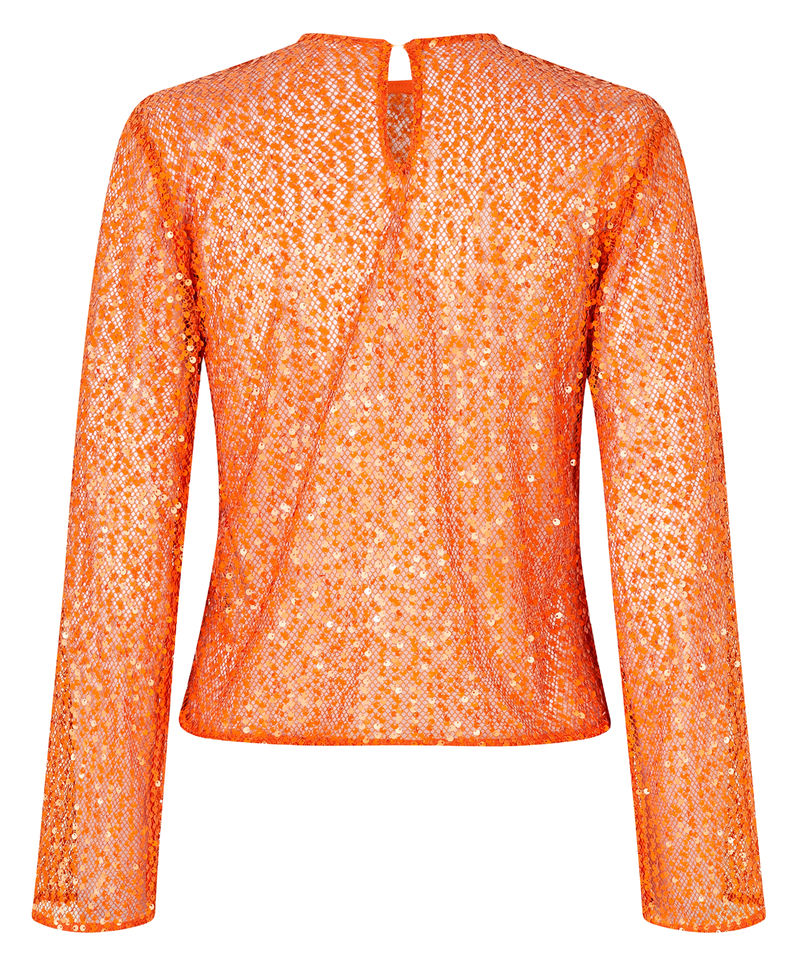 Gret - Top mit Rundhalsausschnitt und Pailletten SAMSOE SAMSOE Orange