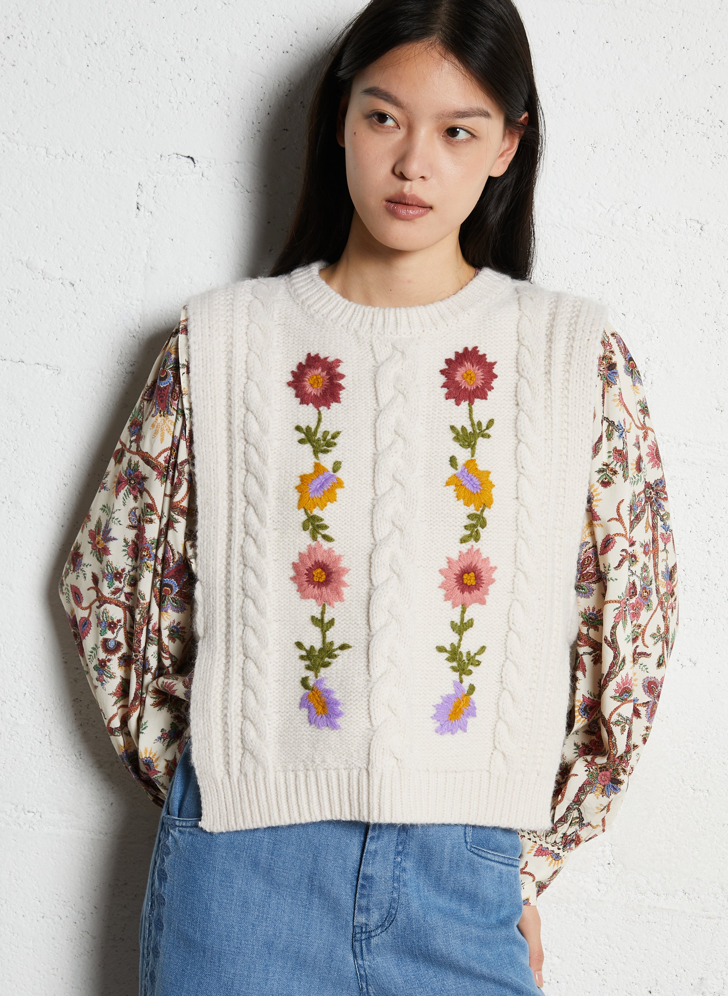 High-neck sweater LOUISE MISHA Beige