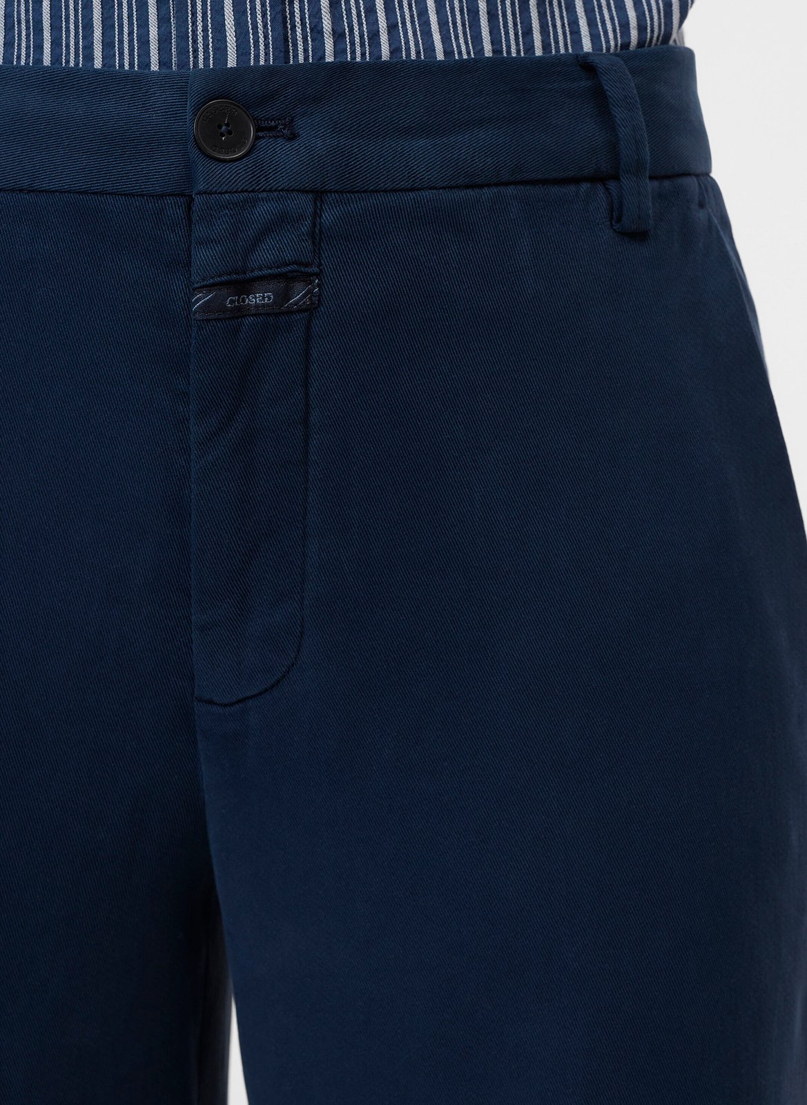 Cotton-blend chinos CLOSED Blue