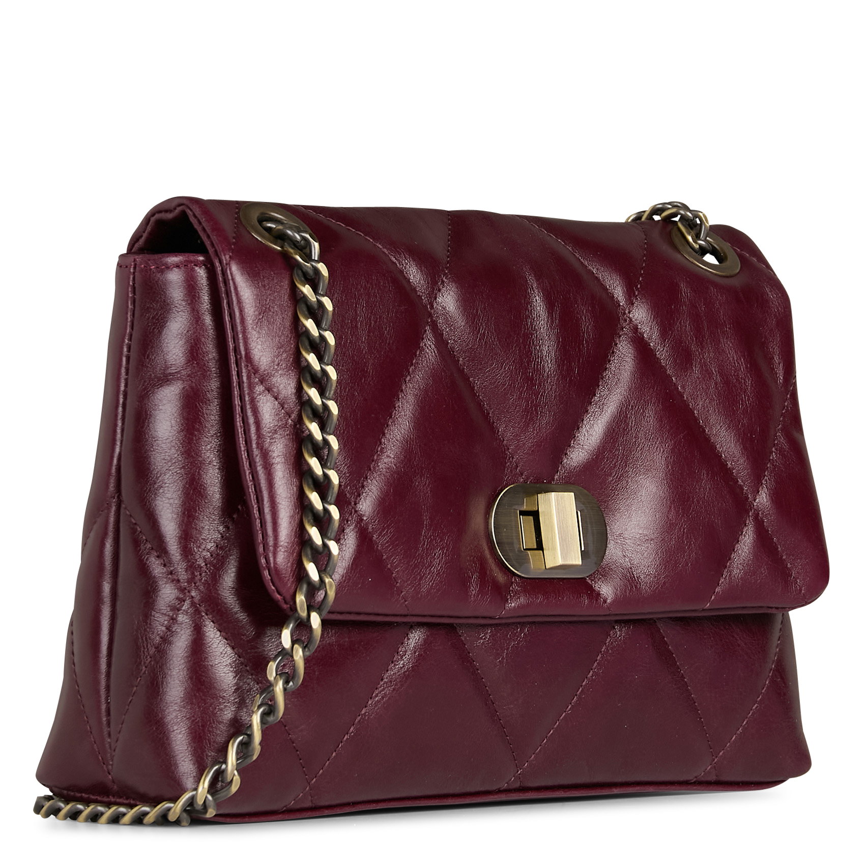 Sac bandoulière en cuir MAISON 123 Rouge