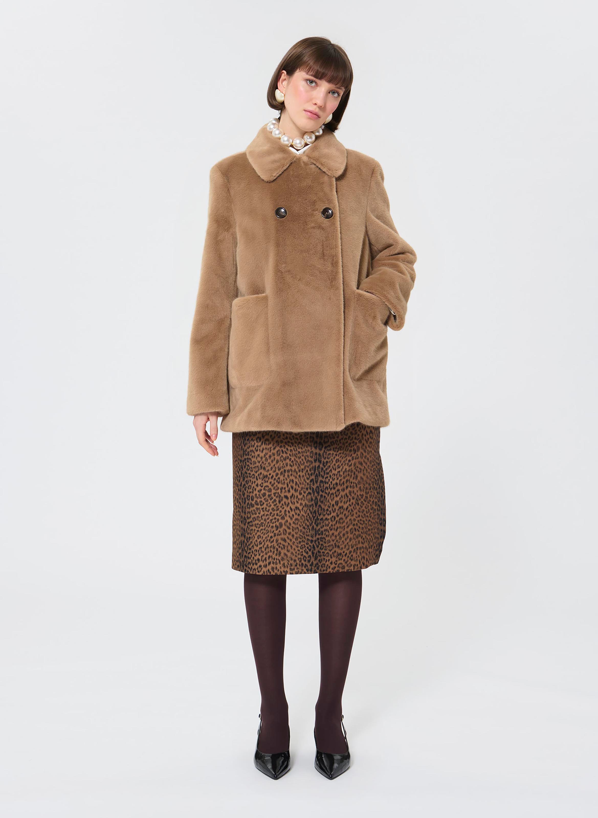 Jacket with classic collar TARA JARMON Beige