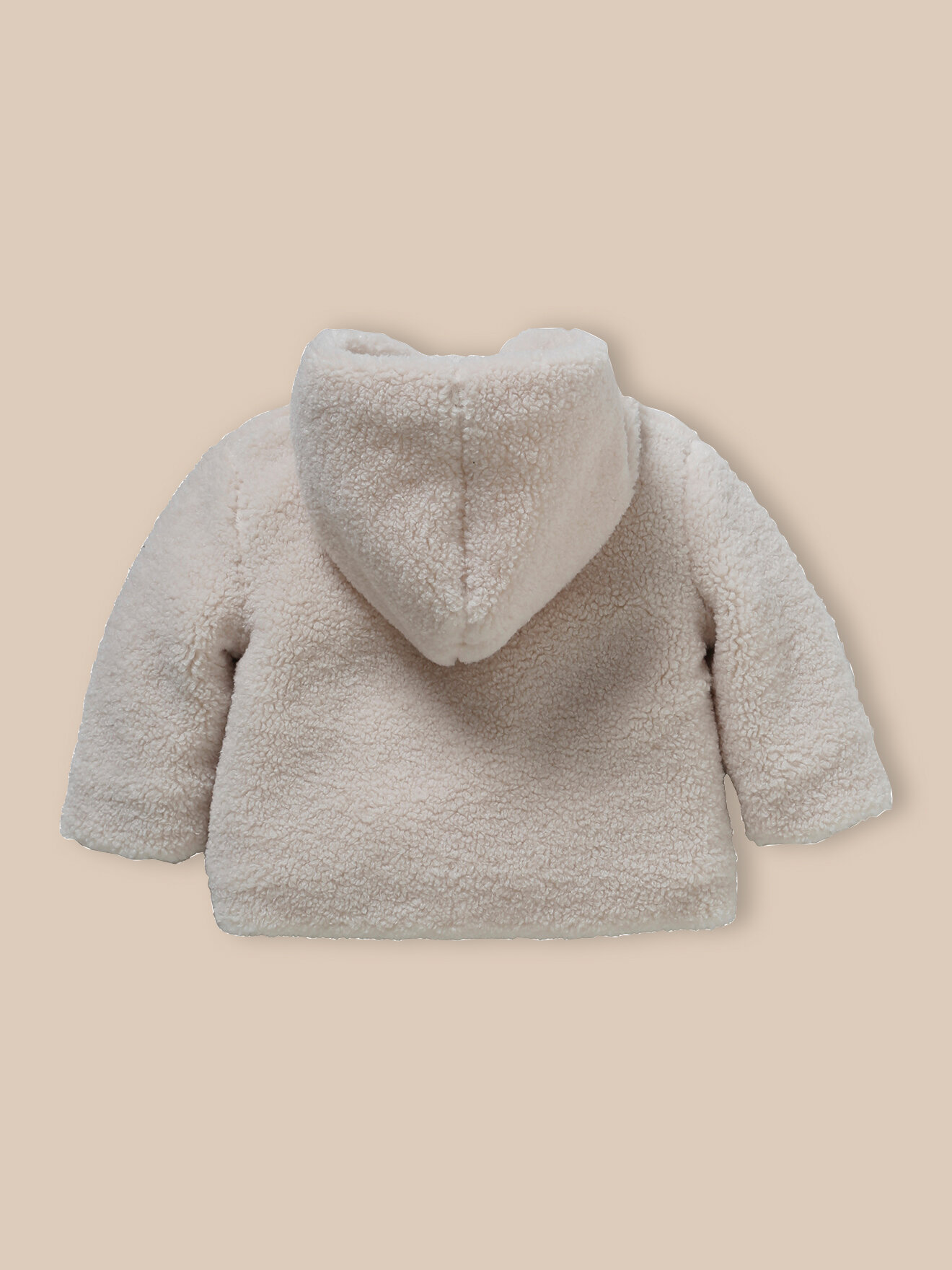 Sherpa hooded jacket CYRILLUS Beige