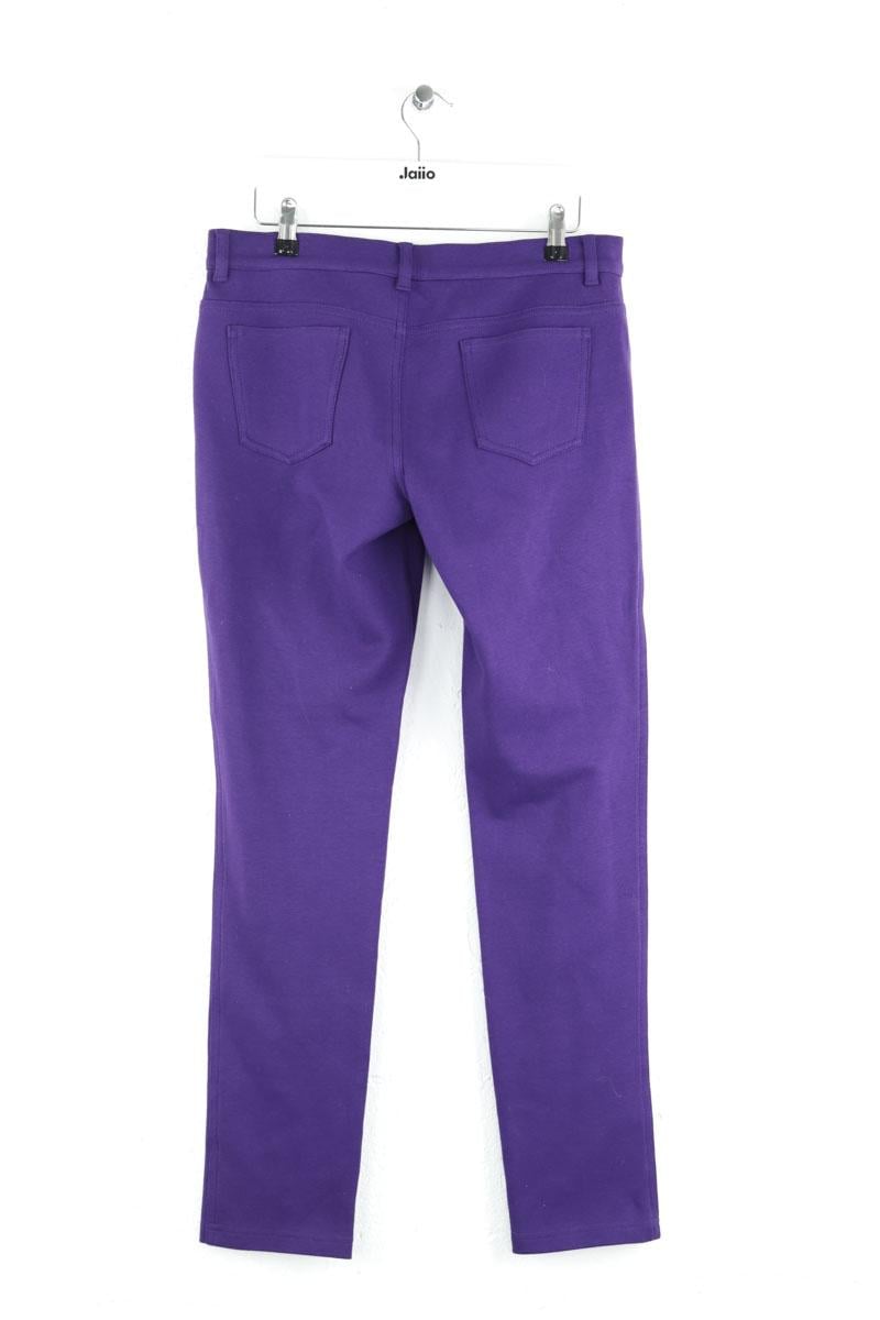 Slim-fit cotton cargo pants AGNES B. - Seconde Main Purple