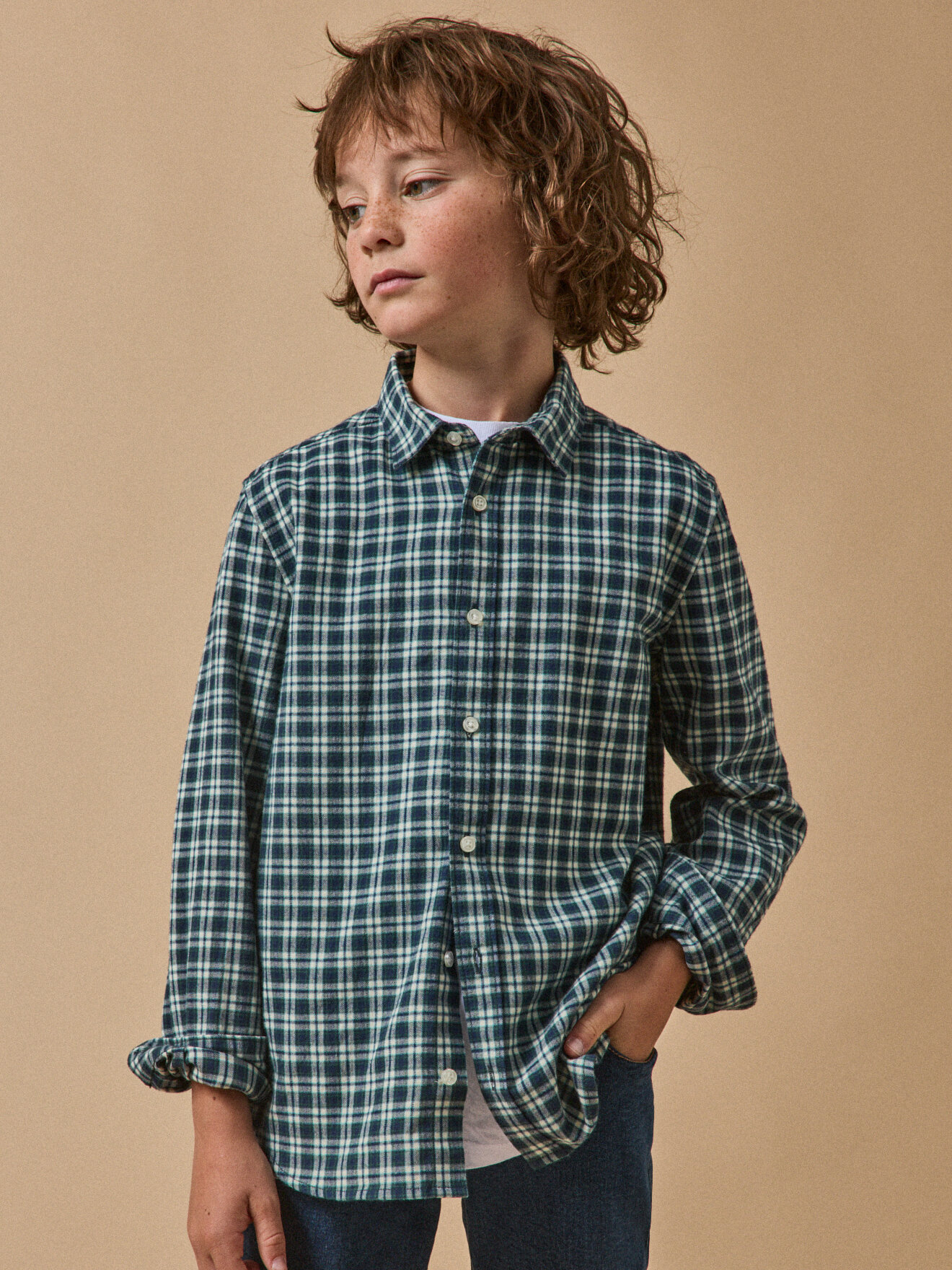Flannel shirt CYRILLUS Blue