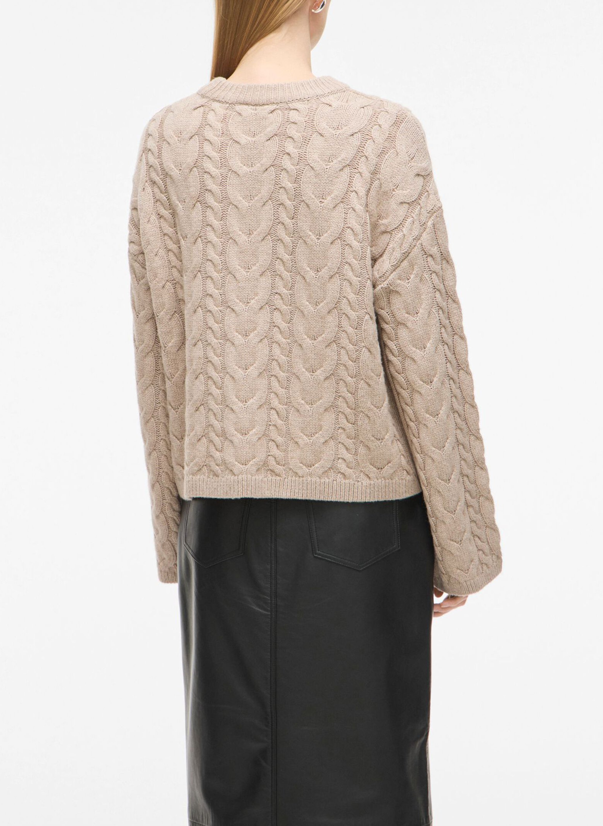 Trui met opstaande kraag ROUGE EDIT Beige