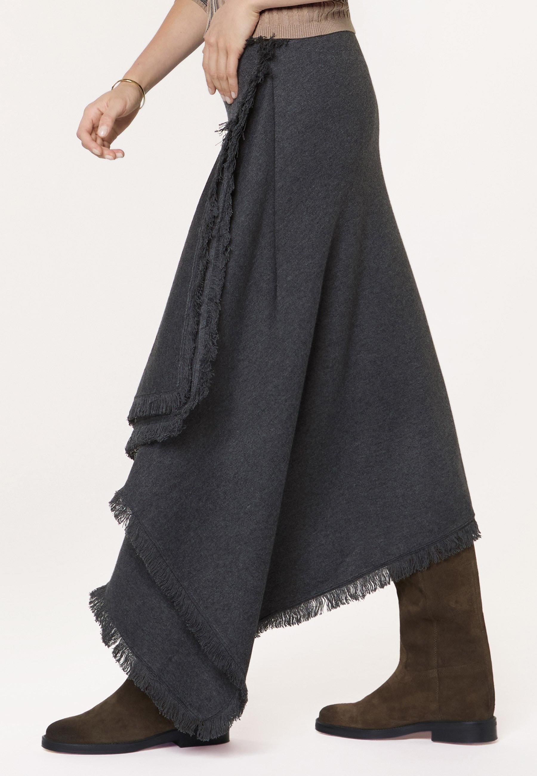 Knit wrap skirt  RODIER Grey