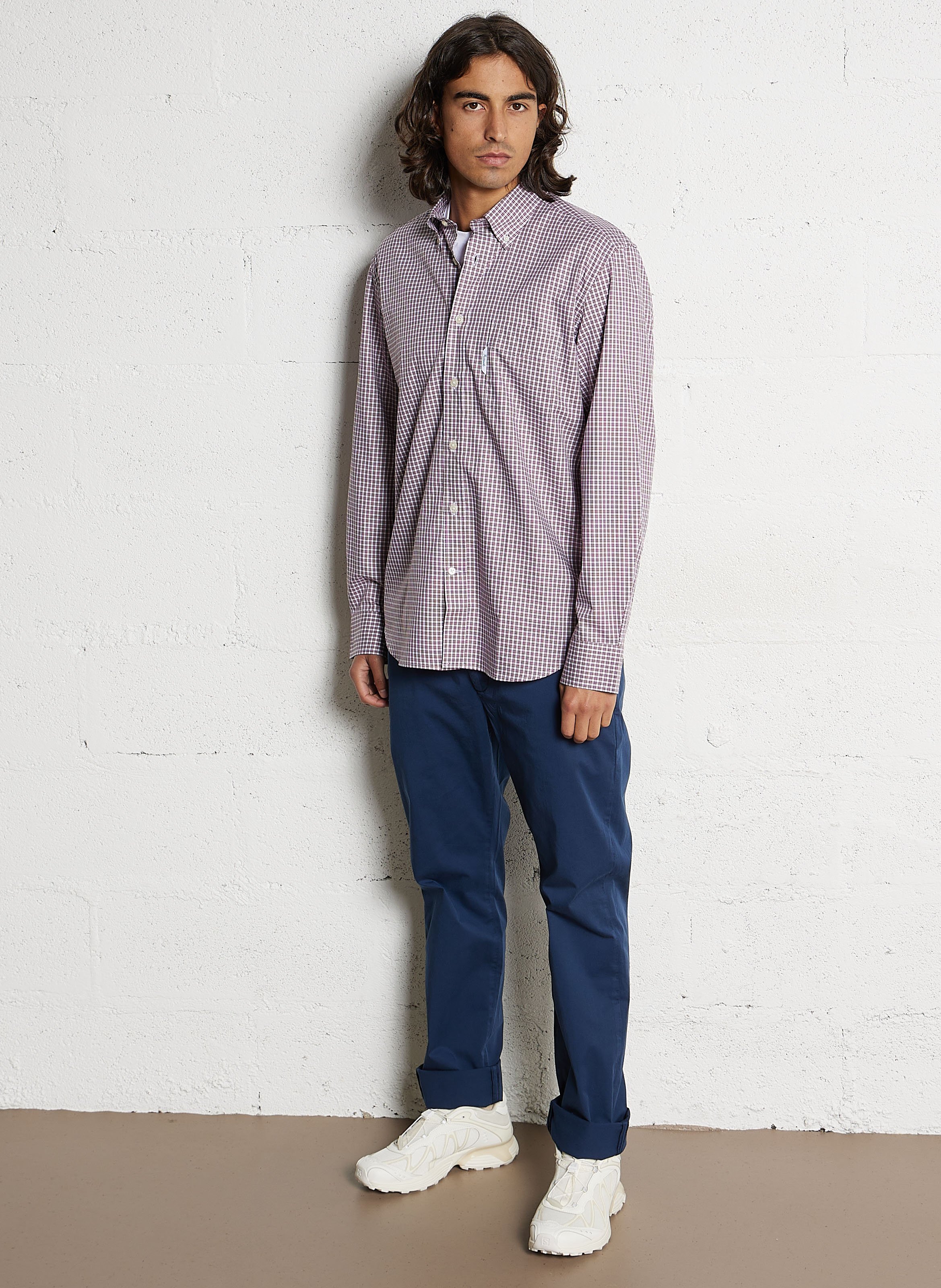 Bucket Hat aus Baumwoll-Mix FACONNABLE Blau