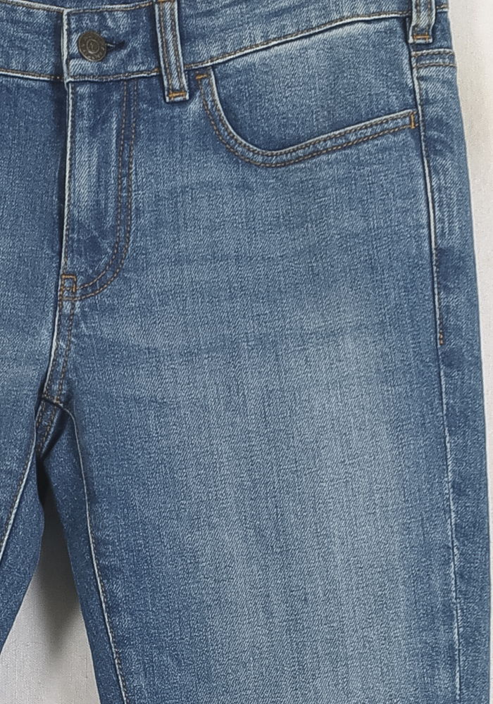 Cropped slim jeans with studs INES DE LA FRESSANGE - Seconde main Blue