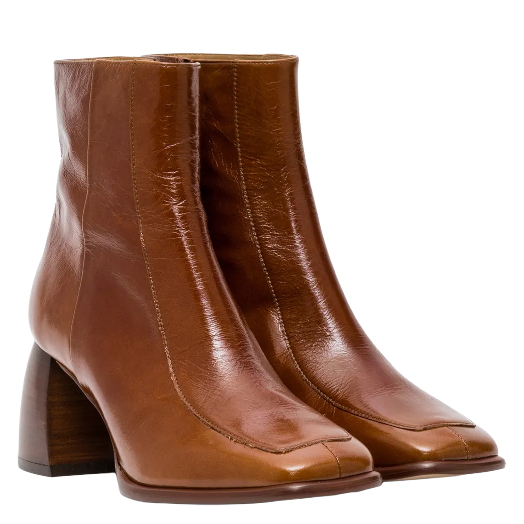 Bottines en cuir BOCAGE Marron