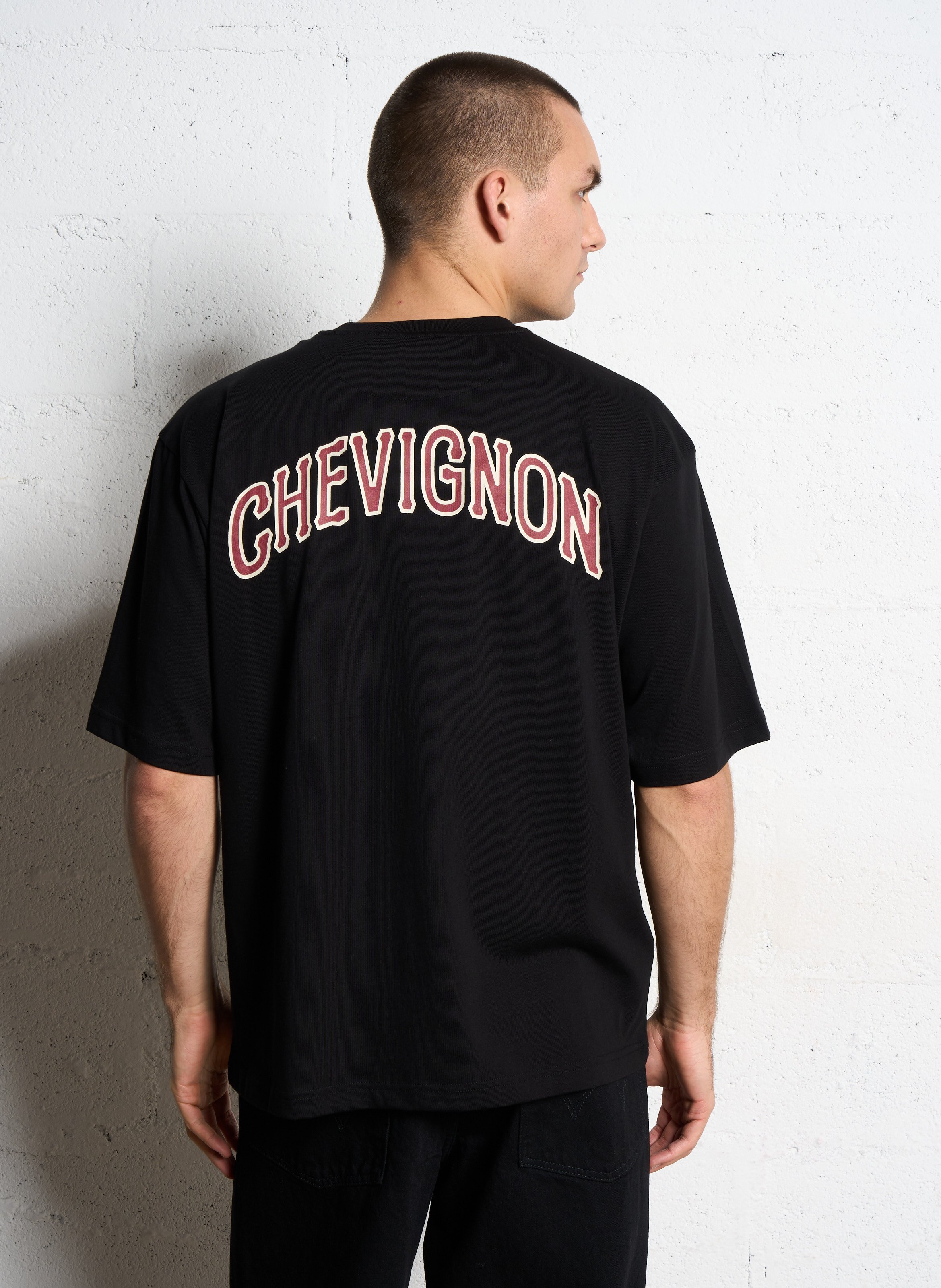 Tee-shirt oversize en coton bio  CHEVIGNON Noir