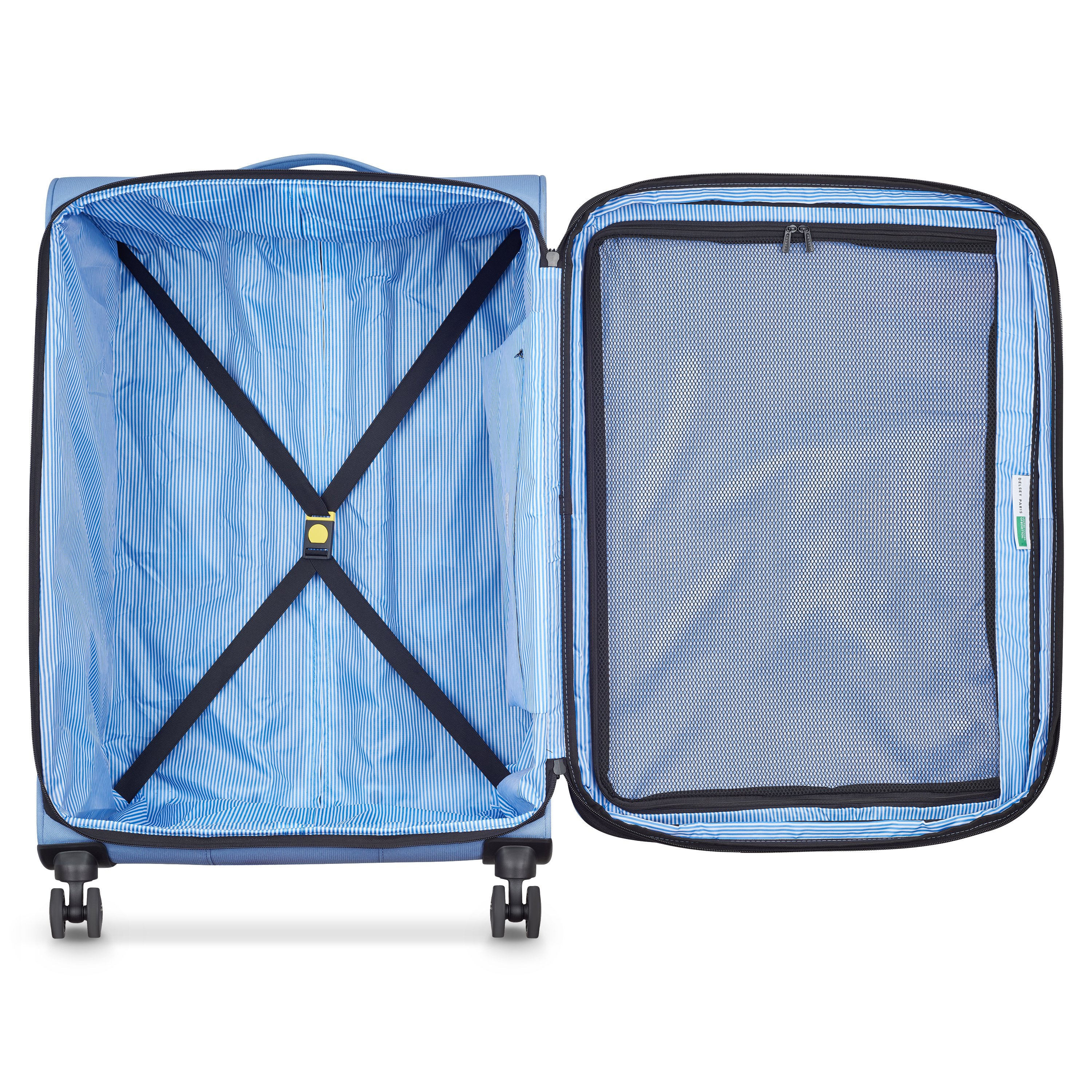 Soft cabin suitcase DELSEY PARIS Blue