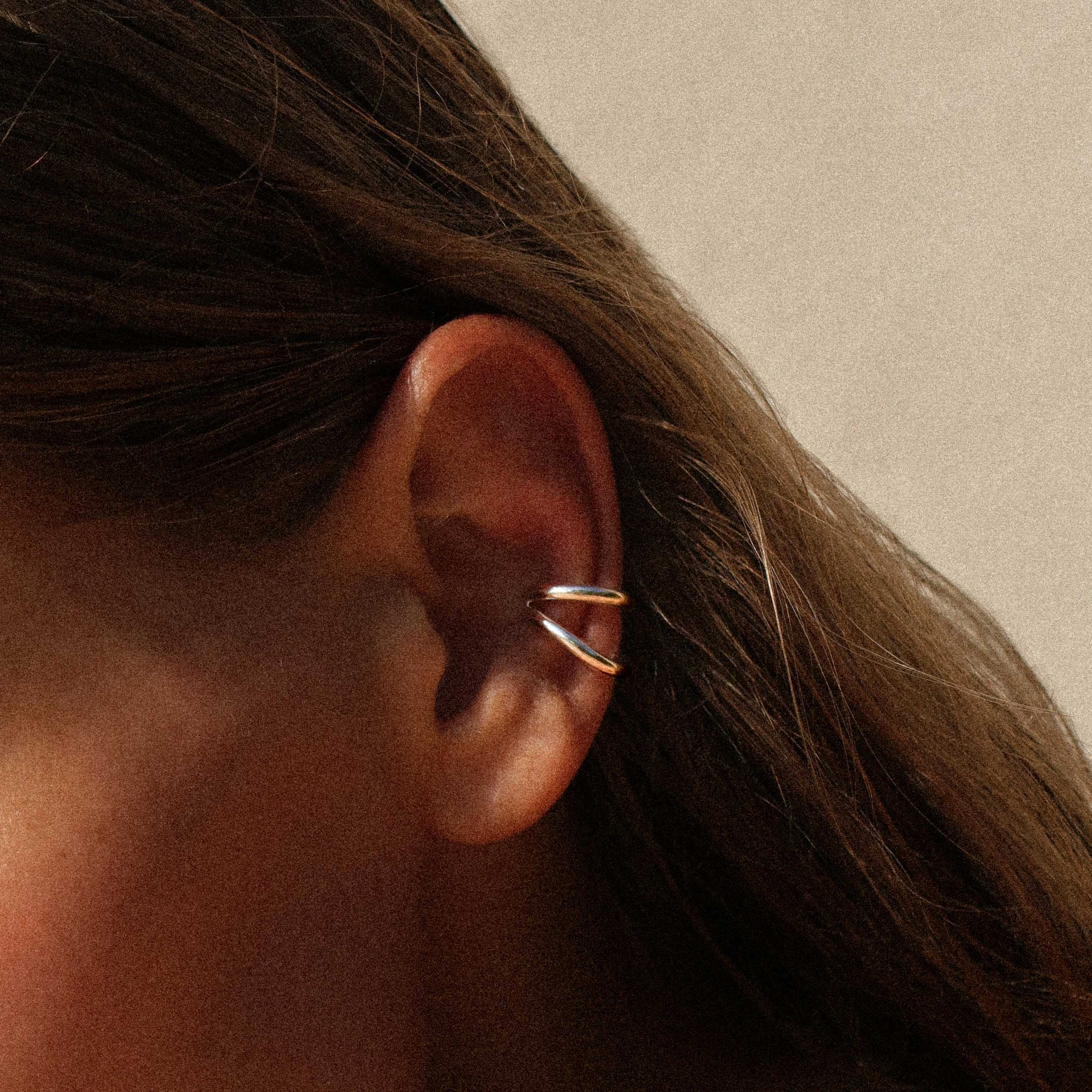 Earcuff mini, recycled silver MAYRENA Silver