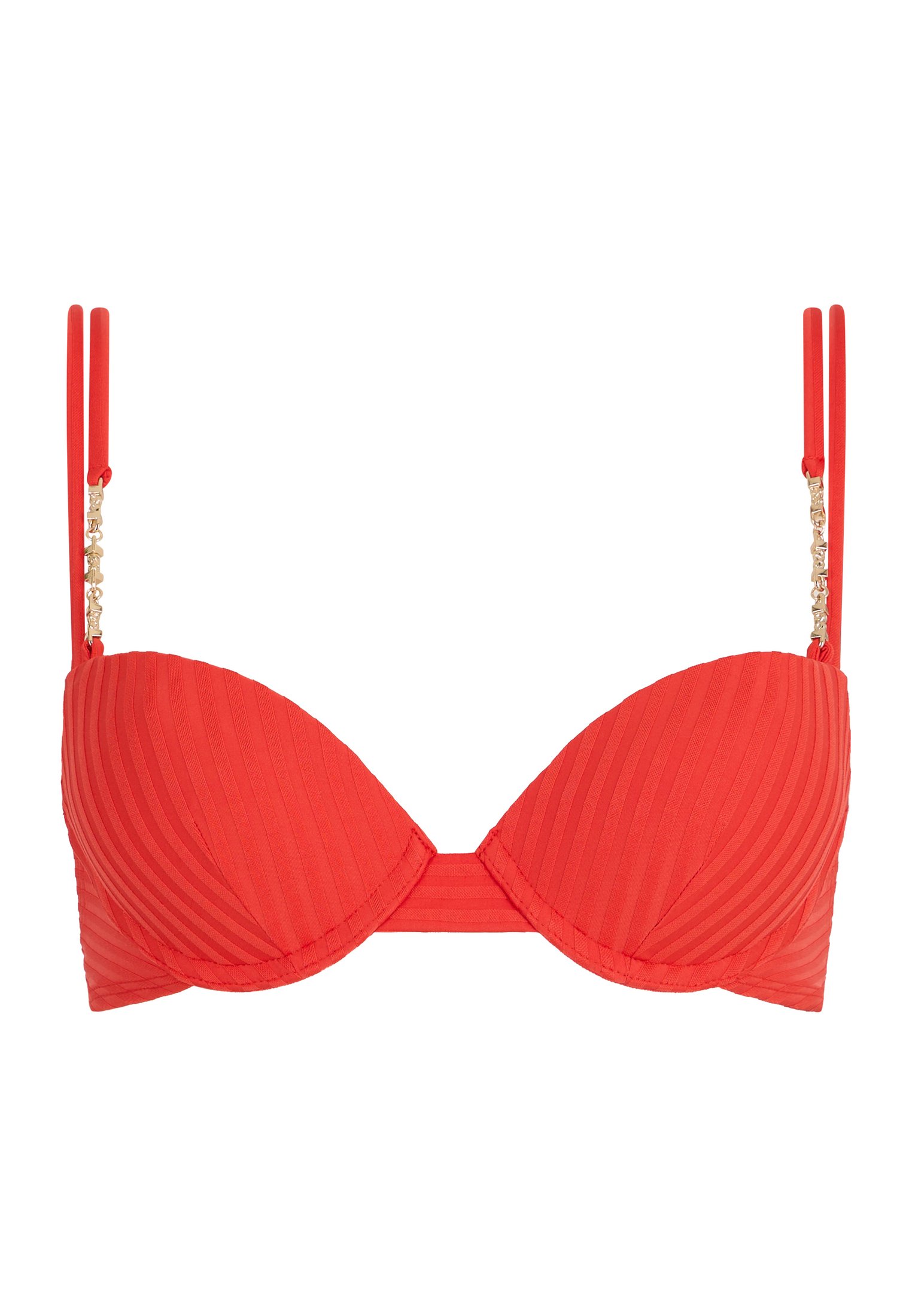 Bikini top with push-up cups AUBADE Red