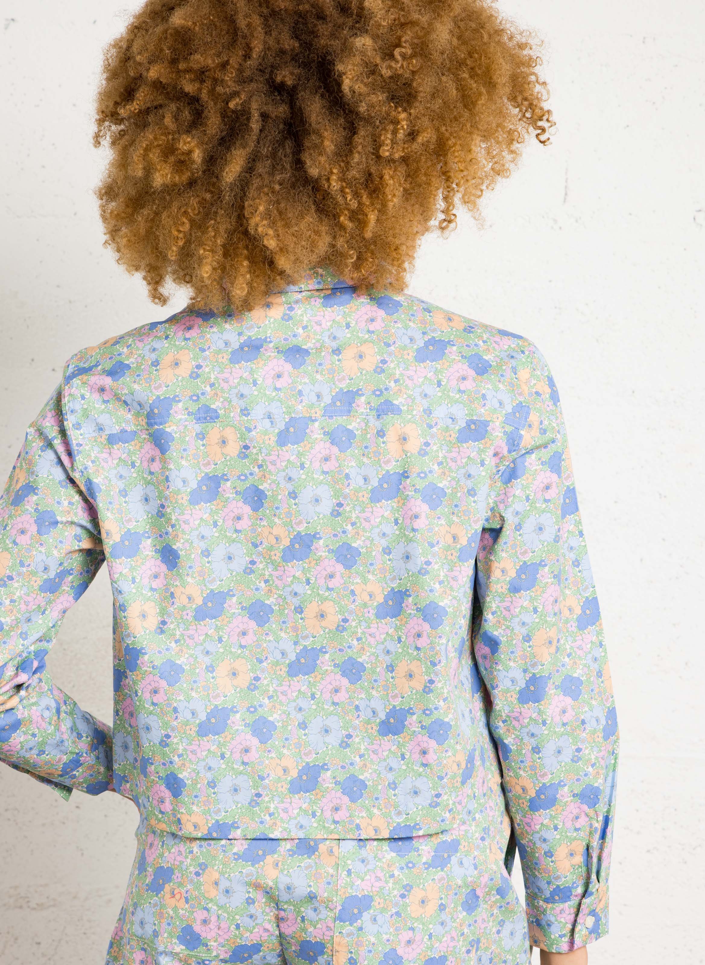 Chemise imprimée col classique DES PETITS HAUTS Multicolore