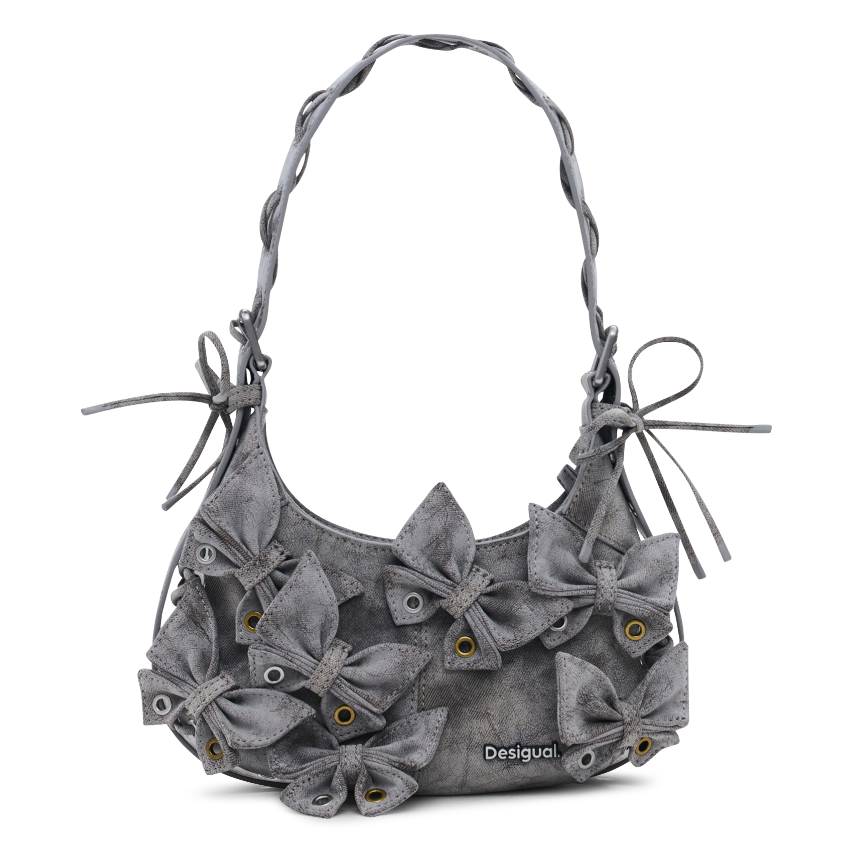 Handbag with 3D butterfly appliques DESIGUAL Black