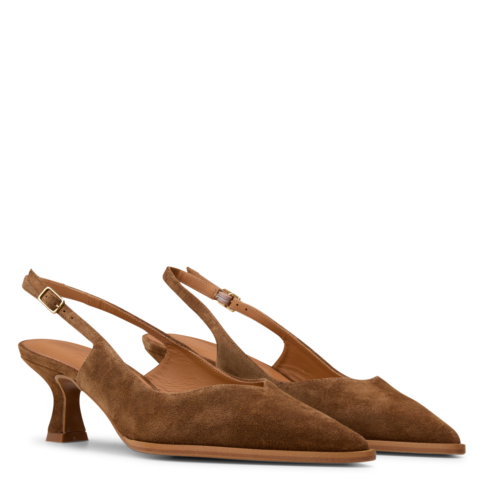 Slingback pumps in leer BILLI BI Bruin