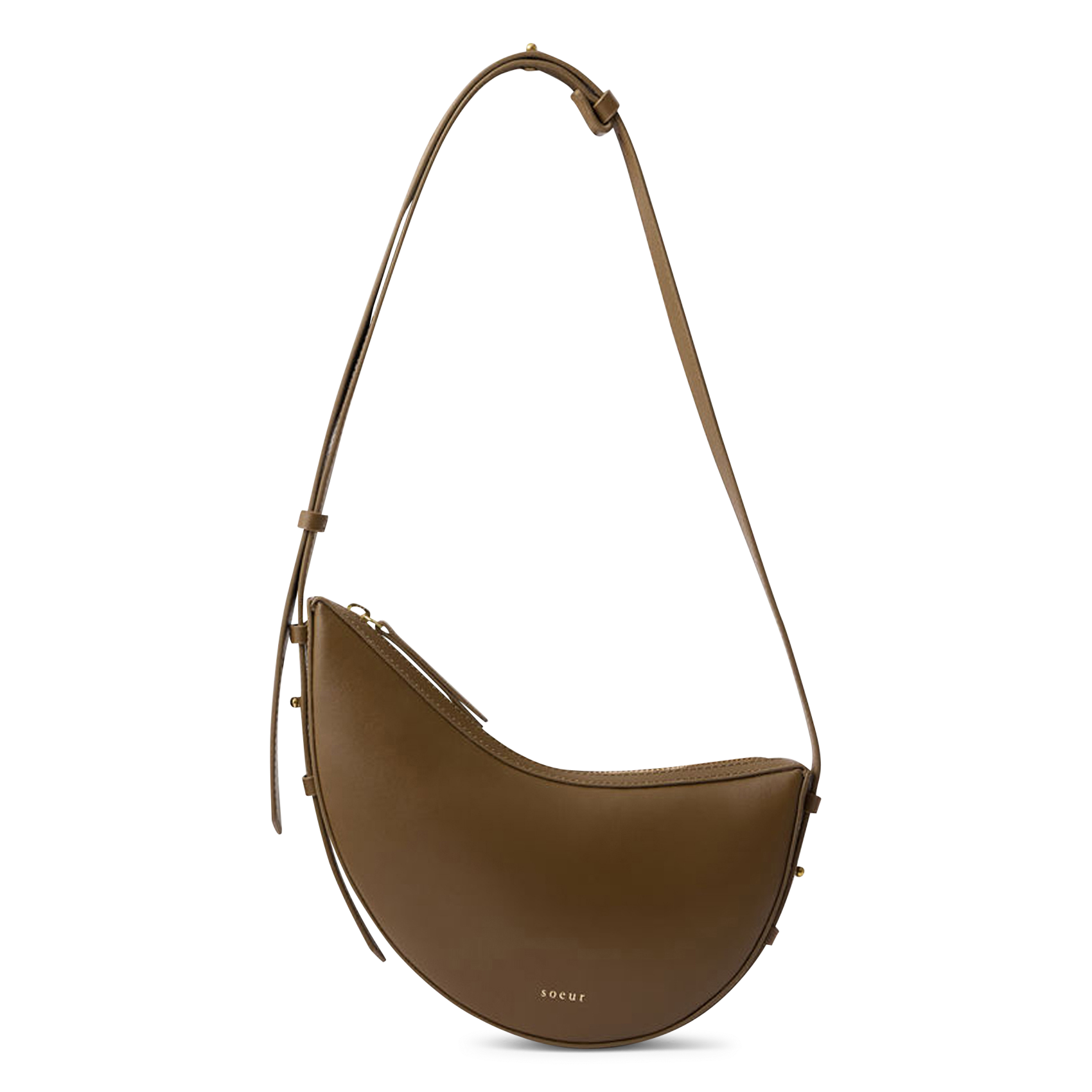 Mini sac à main en cuir SOEUR Marron