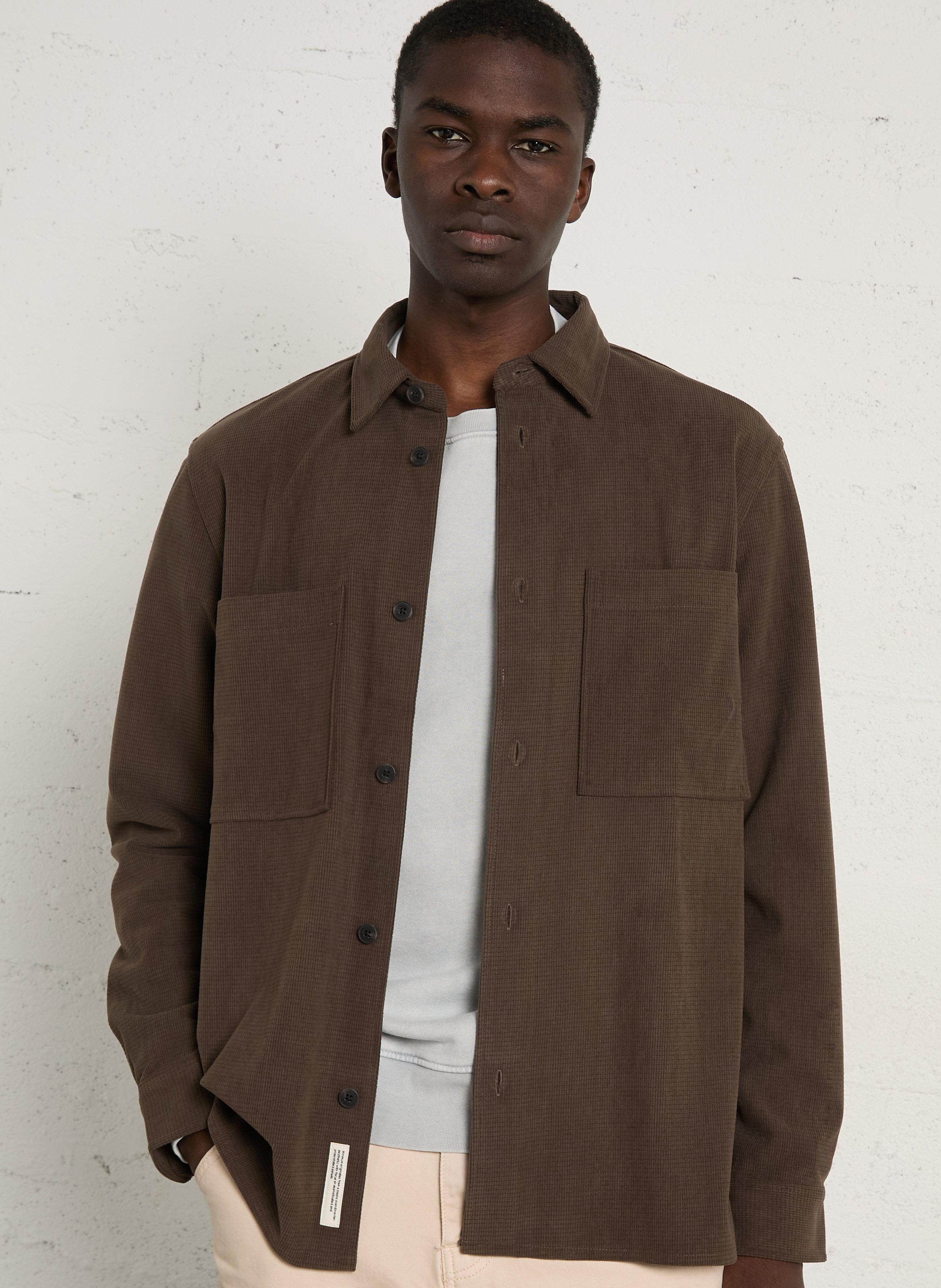 Surchemise col classique  MINIMUM Marron