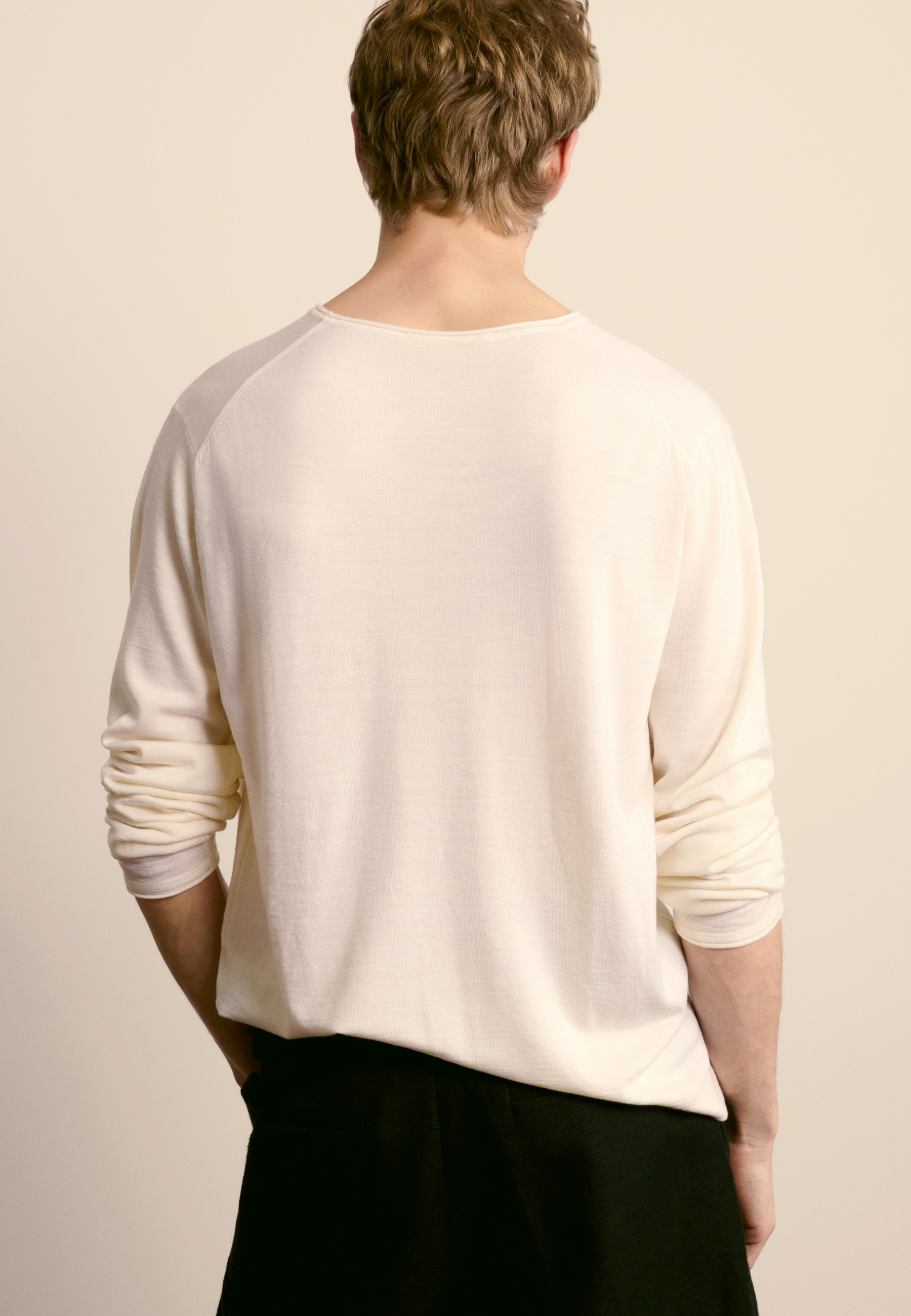 Merino wool sweater MAISON MONTAGUT White