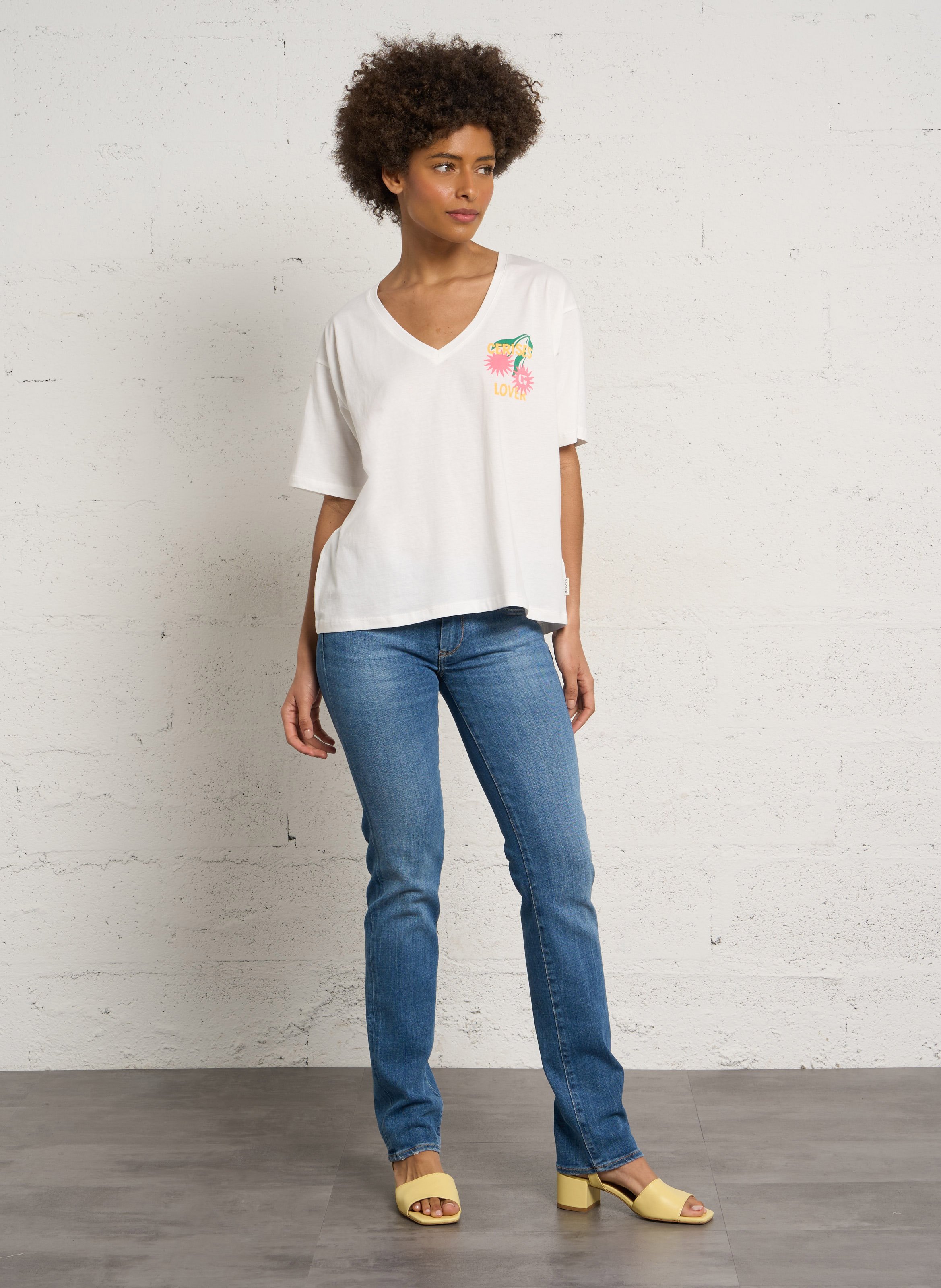 Heeled glossy leather sandals Yellow