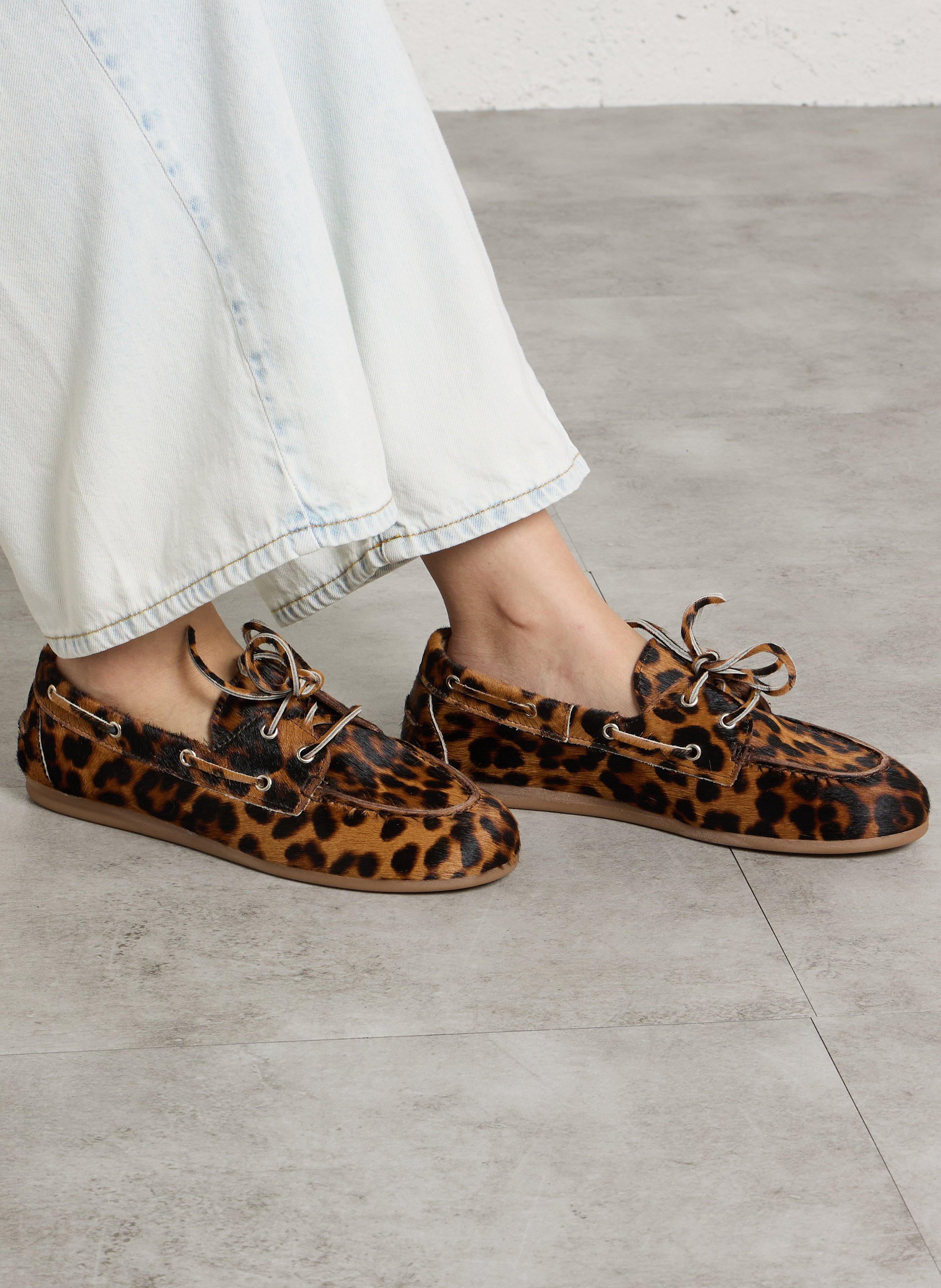 Segelschuhe aus Leder POSA Braun