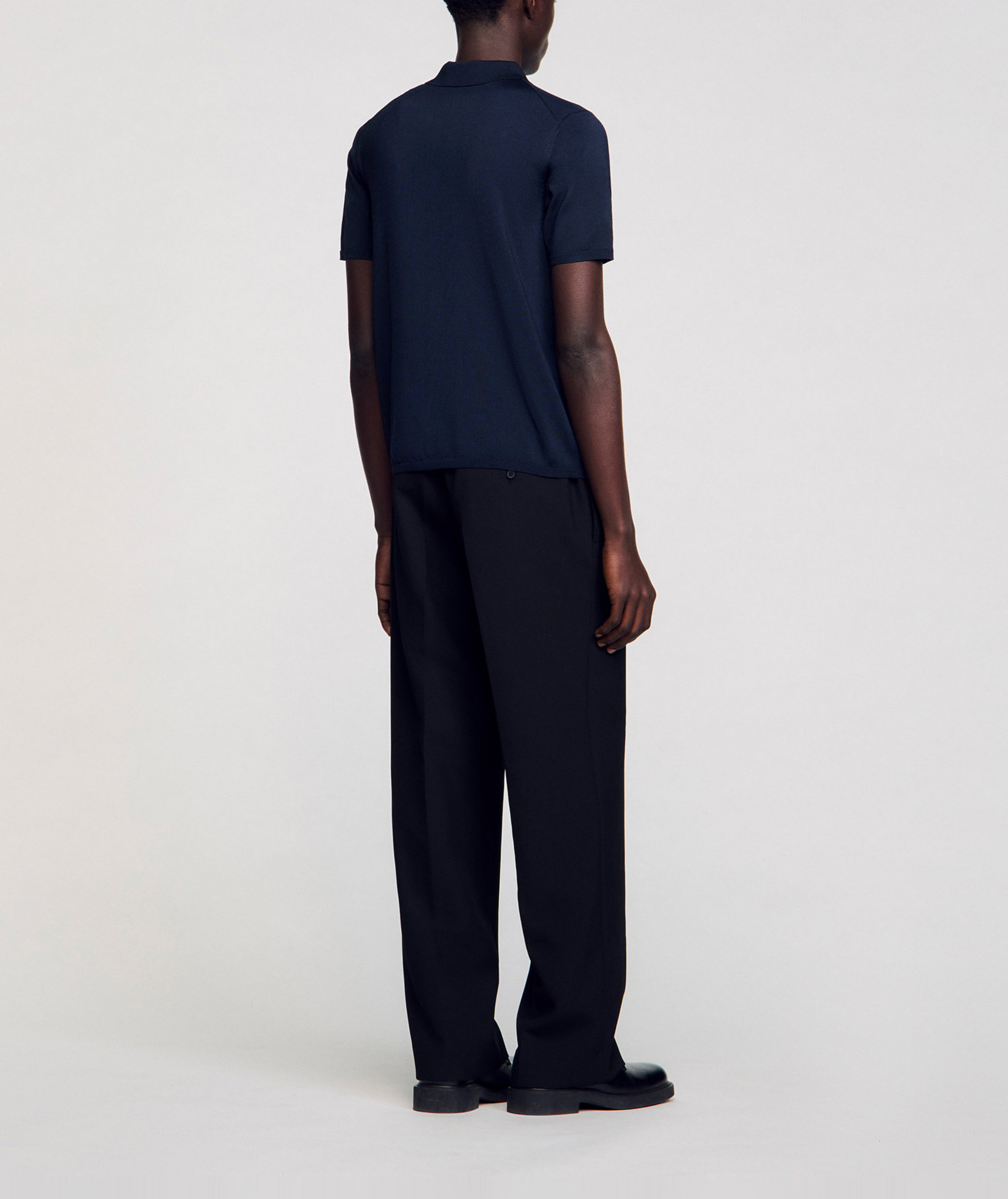 Polo regular fit  SANDRO Bleu