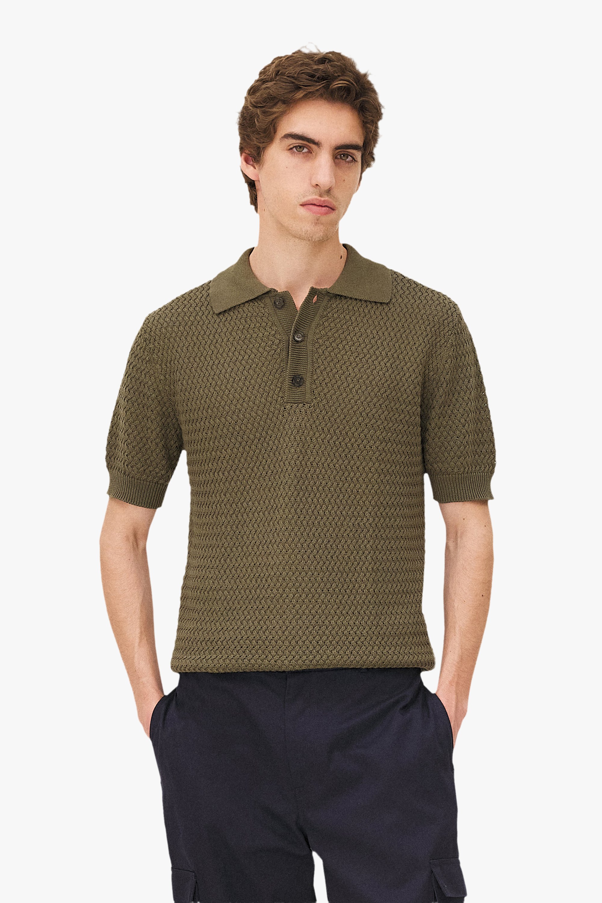 Short-sleeve Haring polo Noyoco Green