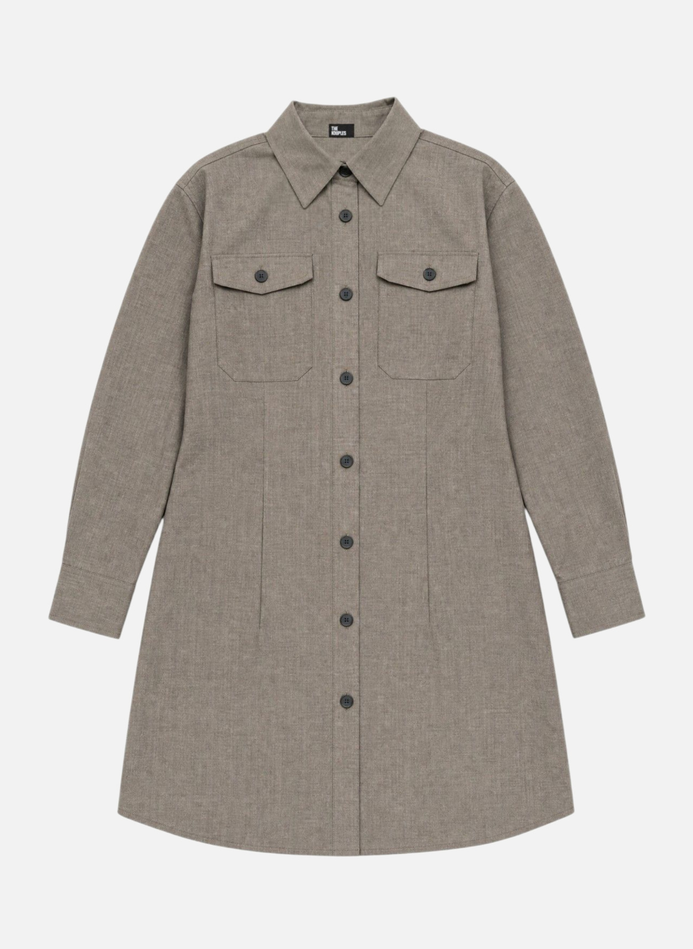 Short fitted shirt dress THE KOOPLES Beige