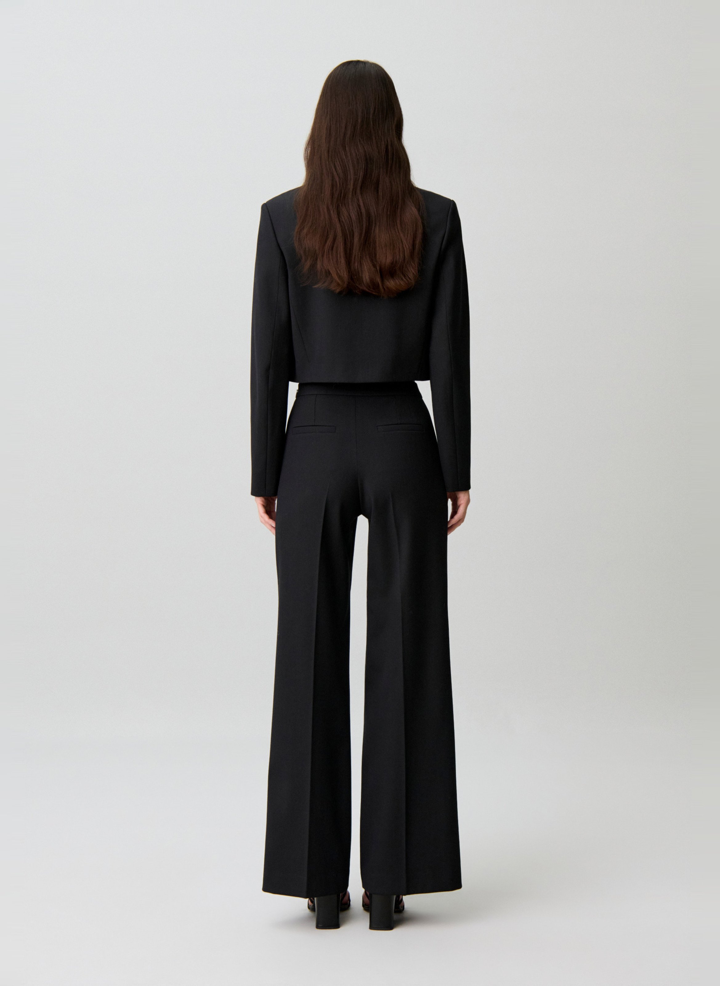 Pantalon droit  à détails boutons  CLAUDIE PIERLOT Noir