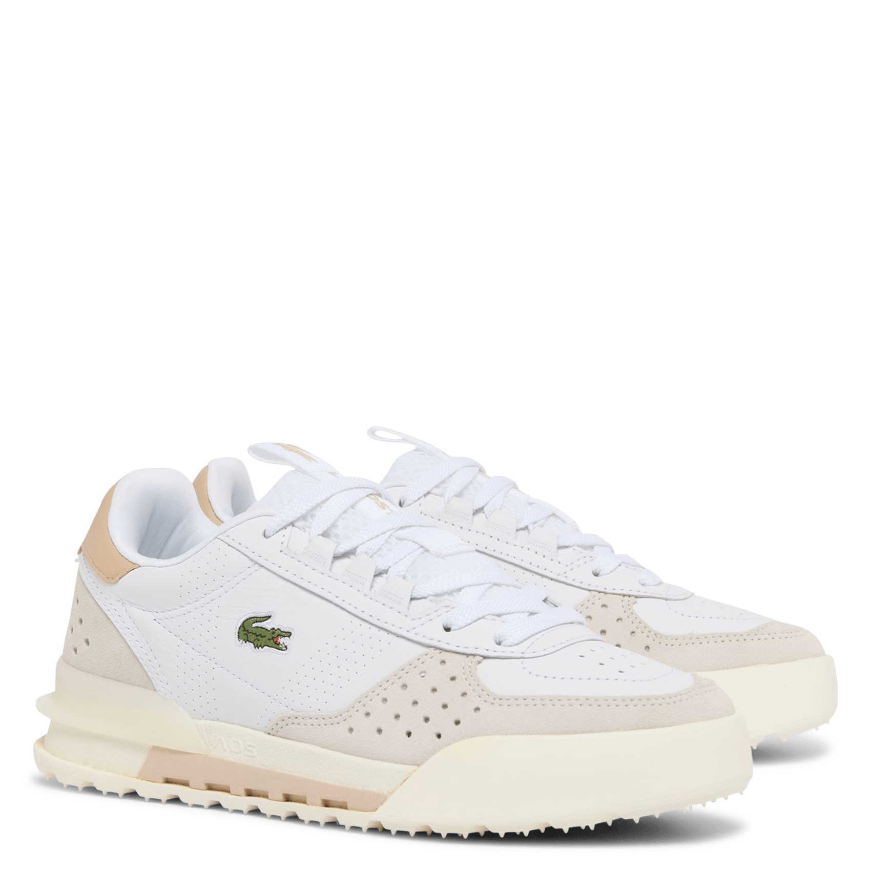 Low-top leather trainers LACOSTE White