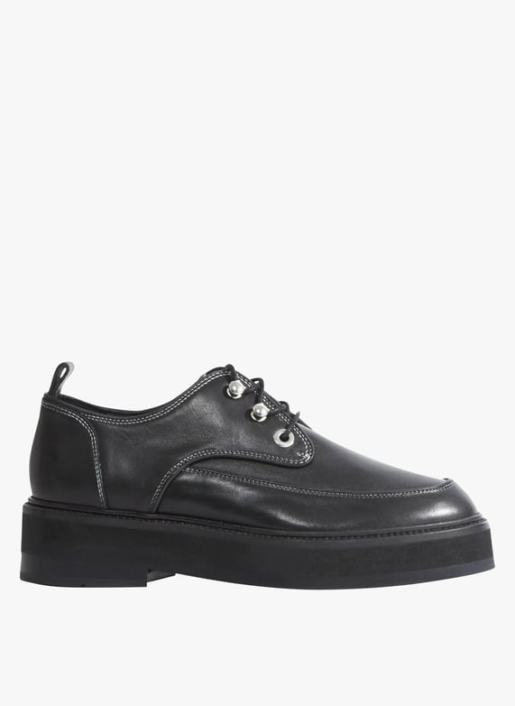 Derbies en cuir Noir