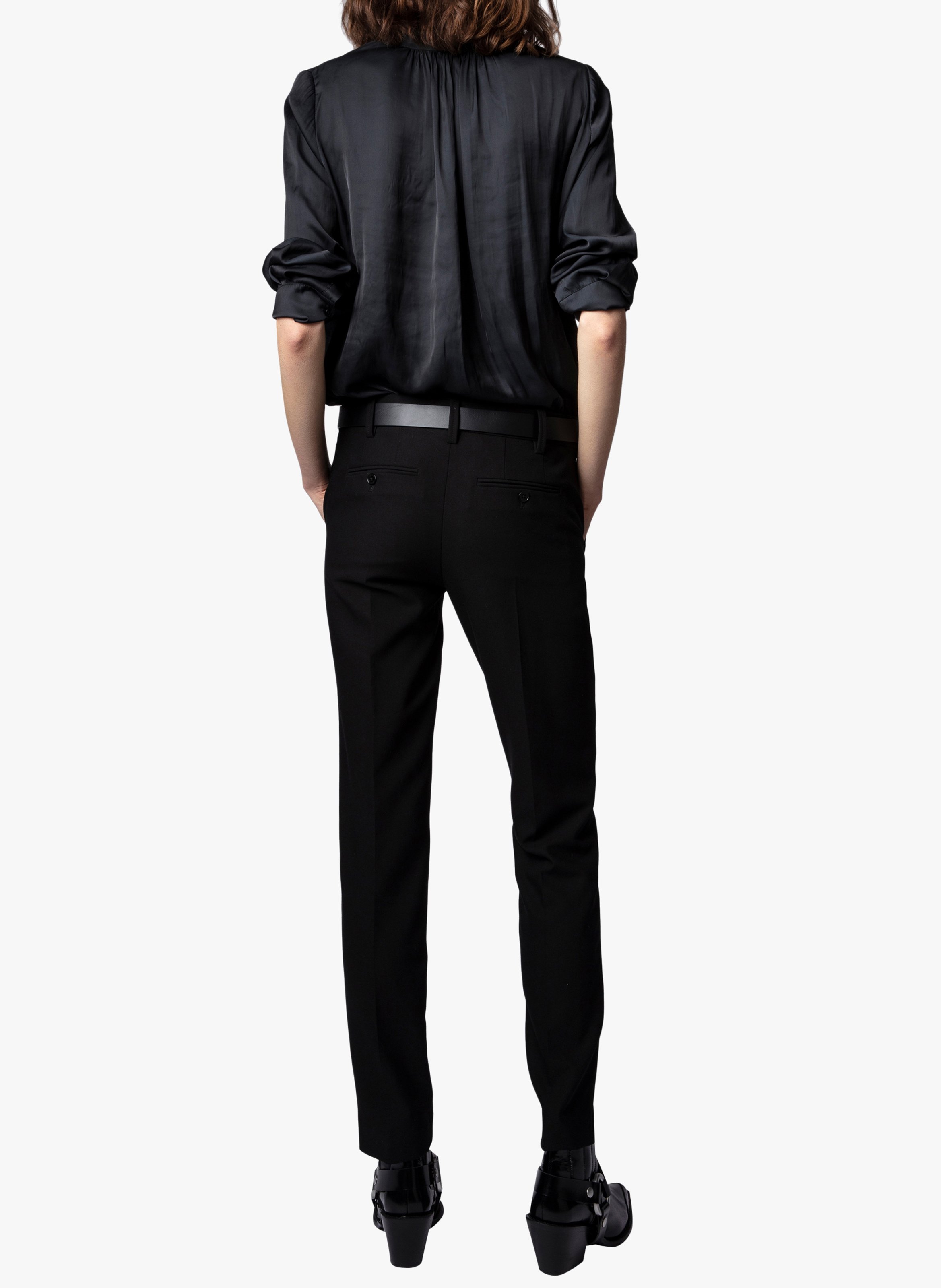 Blouse droite col V ZADIG&VOLTAIRE Noir