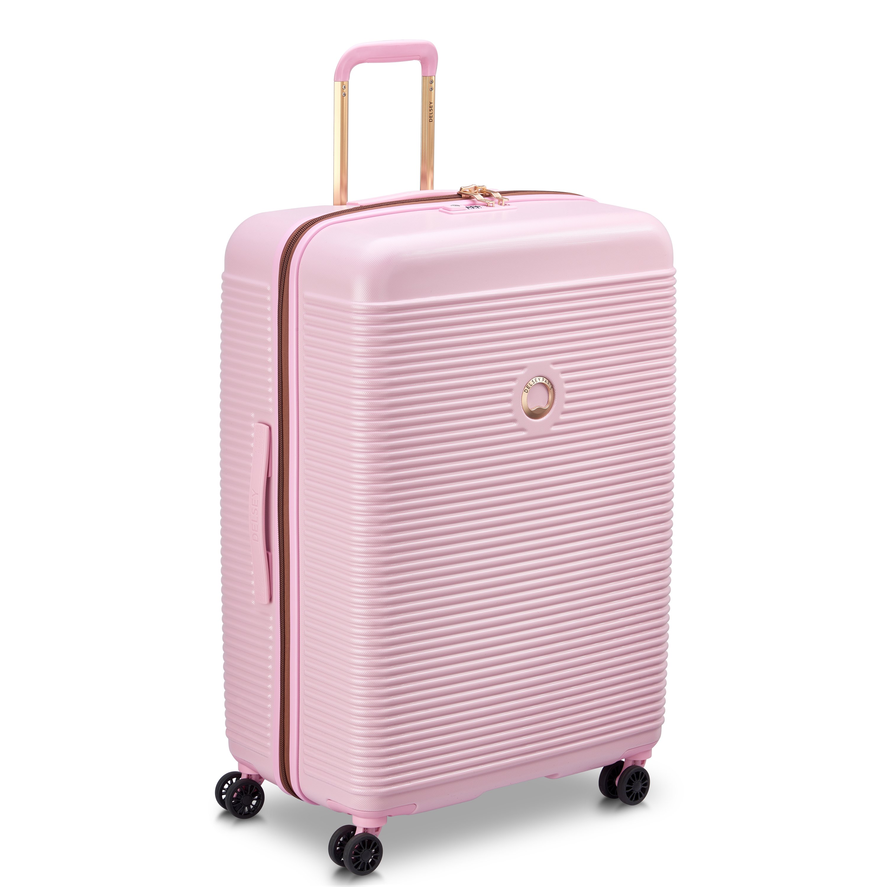 Rigid hold suitcase Pink