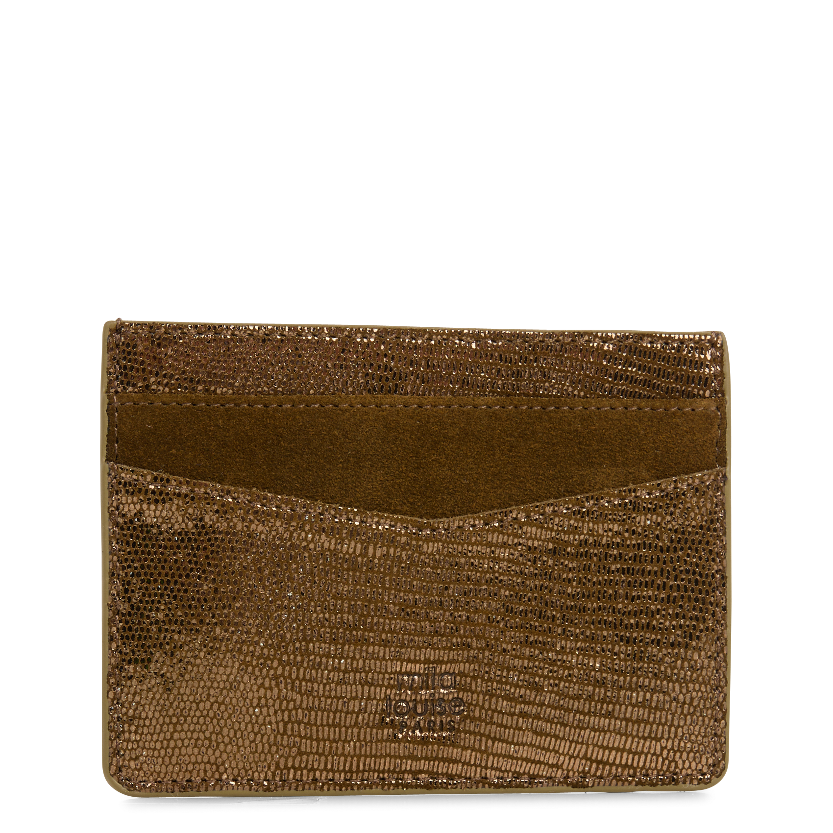 Creditcardhouder van glanzend leer MILA LOUISE